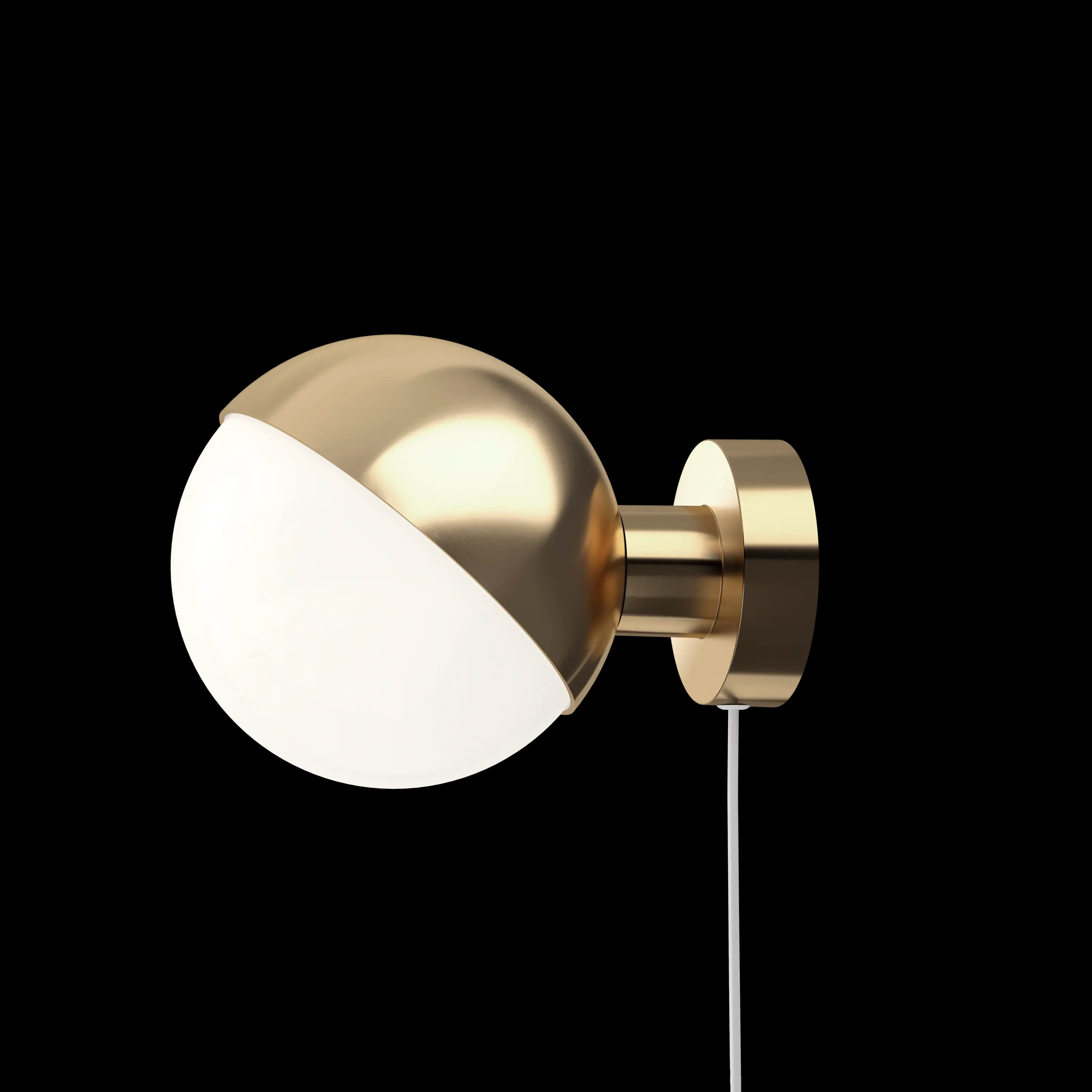 Louis Poulsen VL Studio Wall Lamp Untreated brass Ø 150
