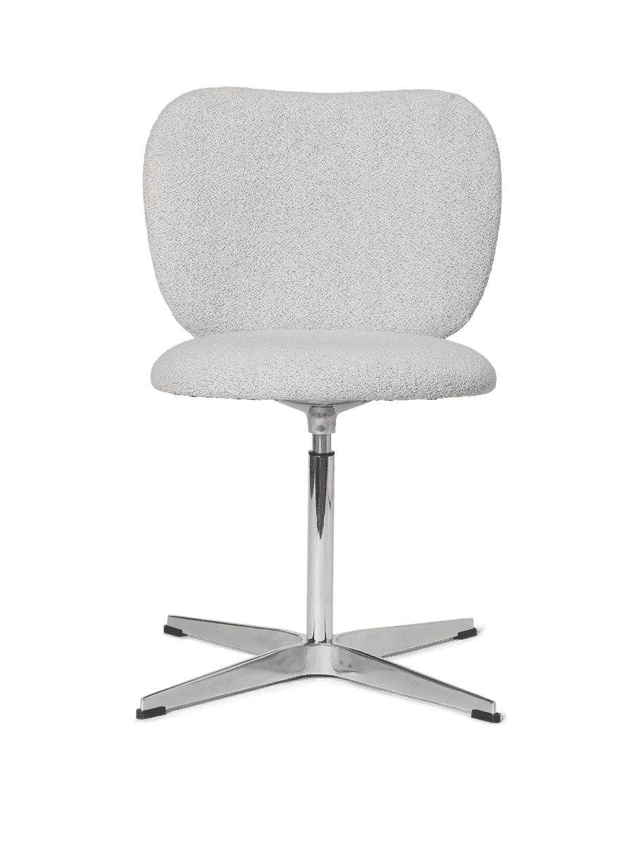 Ferm Living Rico Chair - Swivel - Soft Bouclé - Off-White/Sand