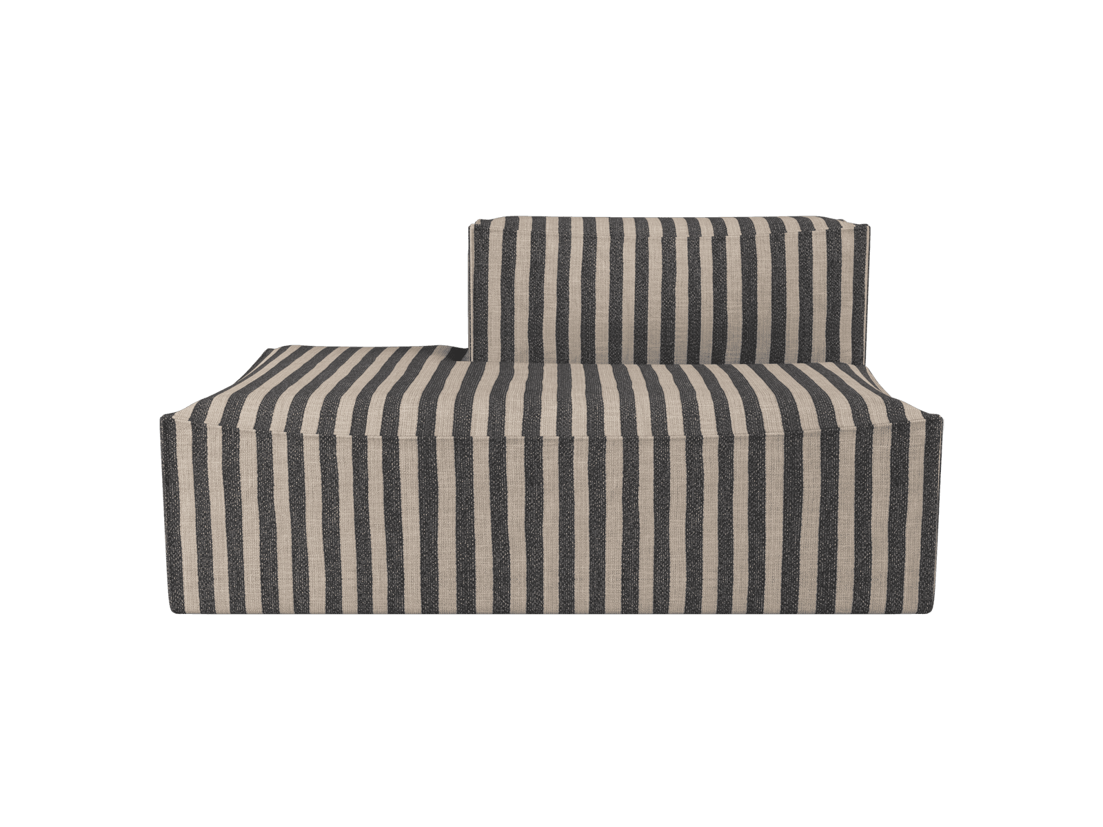 Ferm Living Catena Sofa Open End Left S300 - Louisiana - Sand/Black