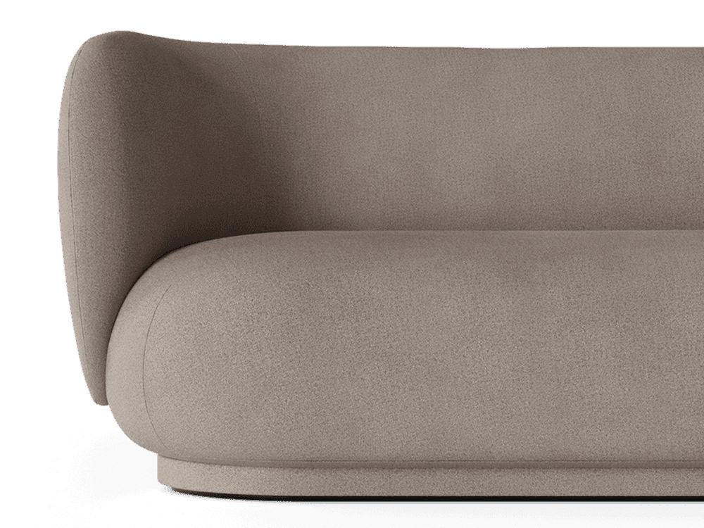 Ferm Living Rico Divan Left - Brushed - Warm Grey — фото 3