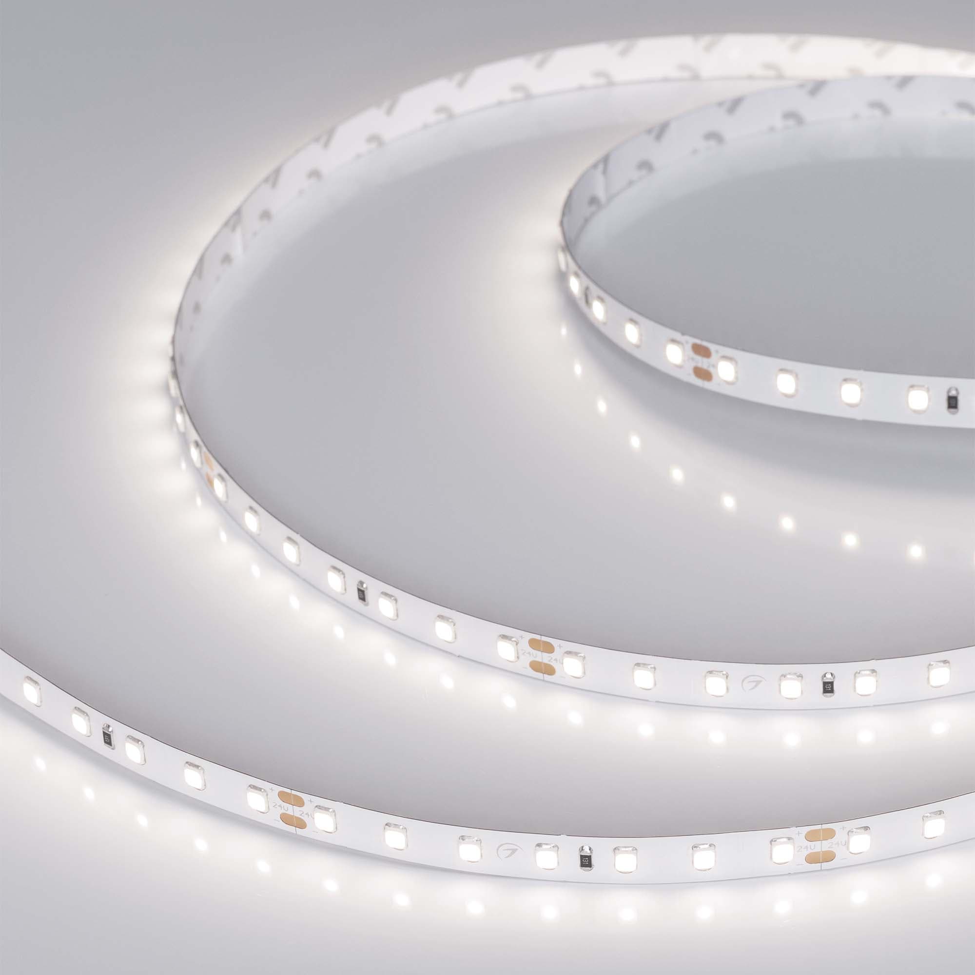 Светодиодная лента RT-A98-8mm 24V Day4000 CRI98 (10 W/m, IP20, 2835, 5m) (Arlight, Открытый) 021452(2)