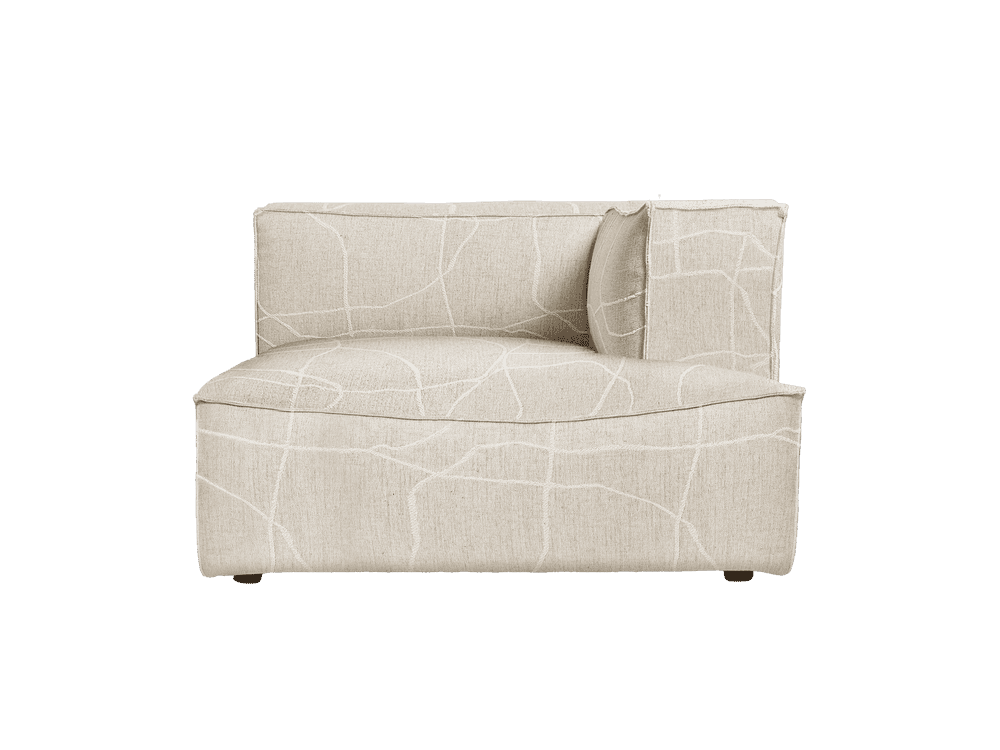 Ferm Living Catena Sofa Chaise Longue Right L601 - Can Lis - Sand/Off-White — фото 2