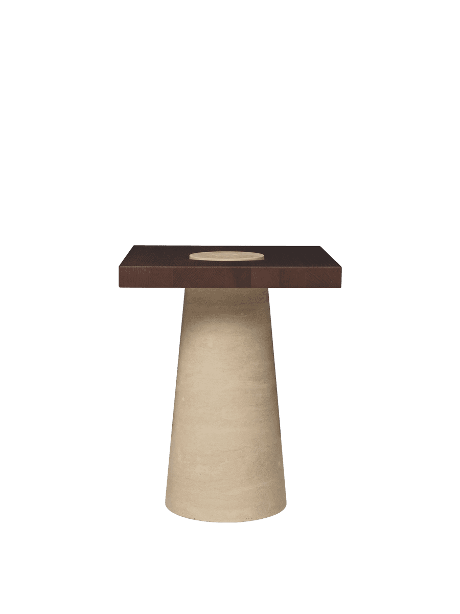 Ferm Living Grova Side Table - Travertine