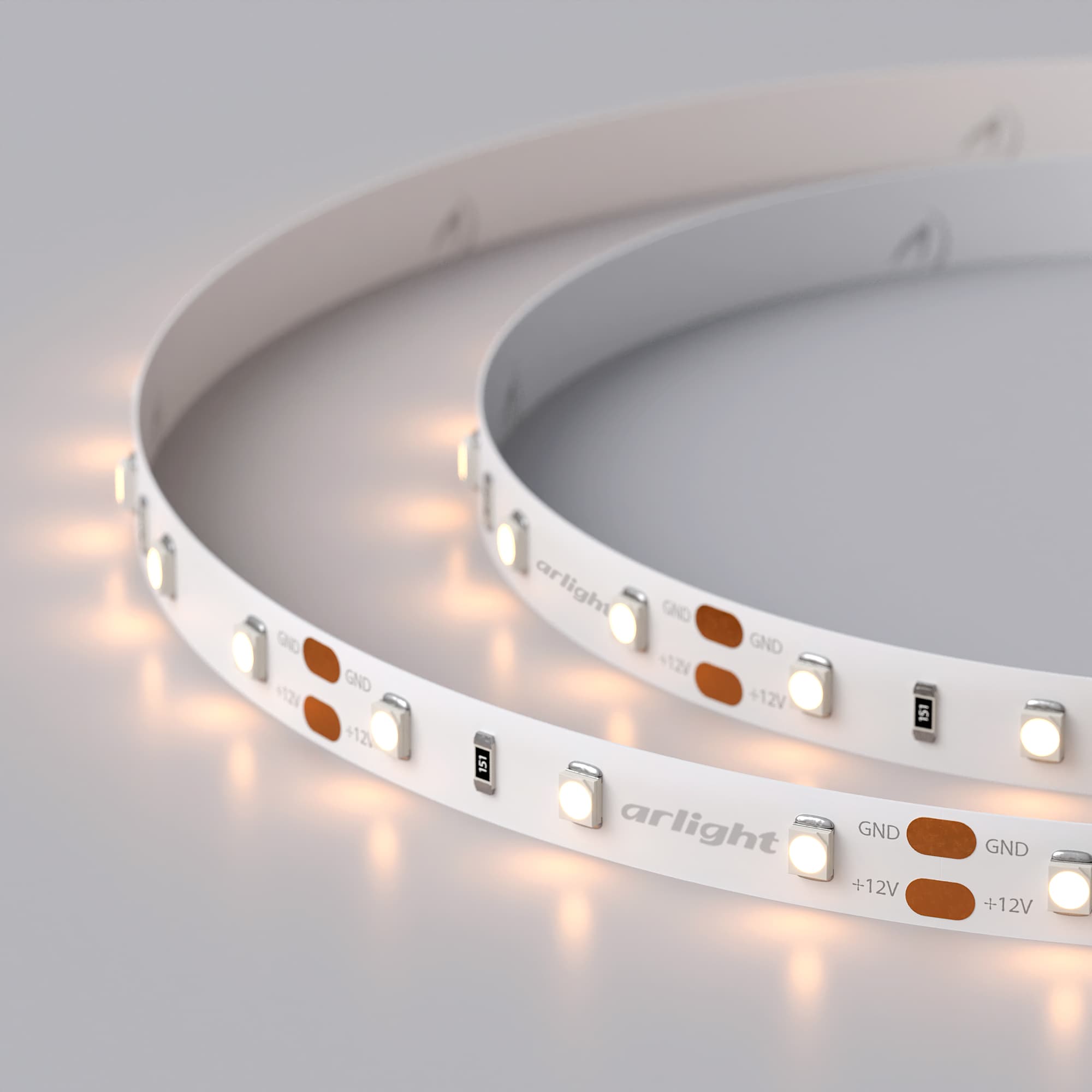 Светодиодная лента RT 2-5000 12V Warm2700 (3528, 300 LED, LUX) (Arlight, 4.8 Вт/м, IP20) 010597(B) — фото 5