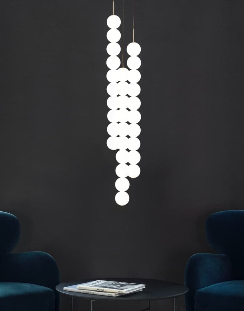 Terzani Abacus 3 round multi light pendant — фото 4