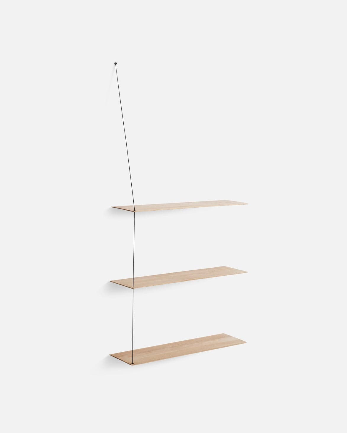 WOUD Stedge shelf (80 cm) - White pigmented oak (3 shelves) — фото 6