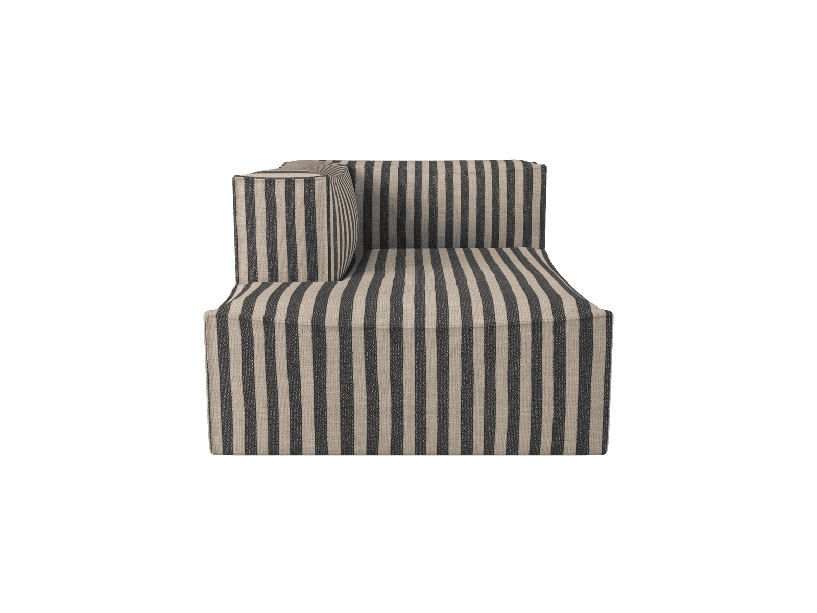 Ferm Living Catena Sofa Chaise Longue Left L600 - Louisiana - Sand/Black