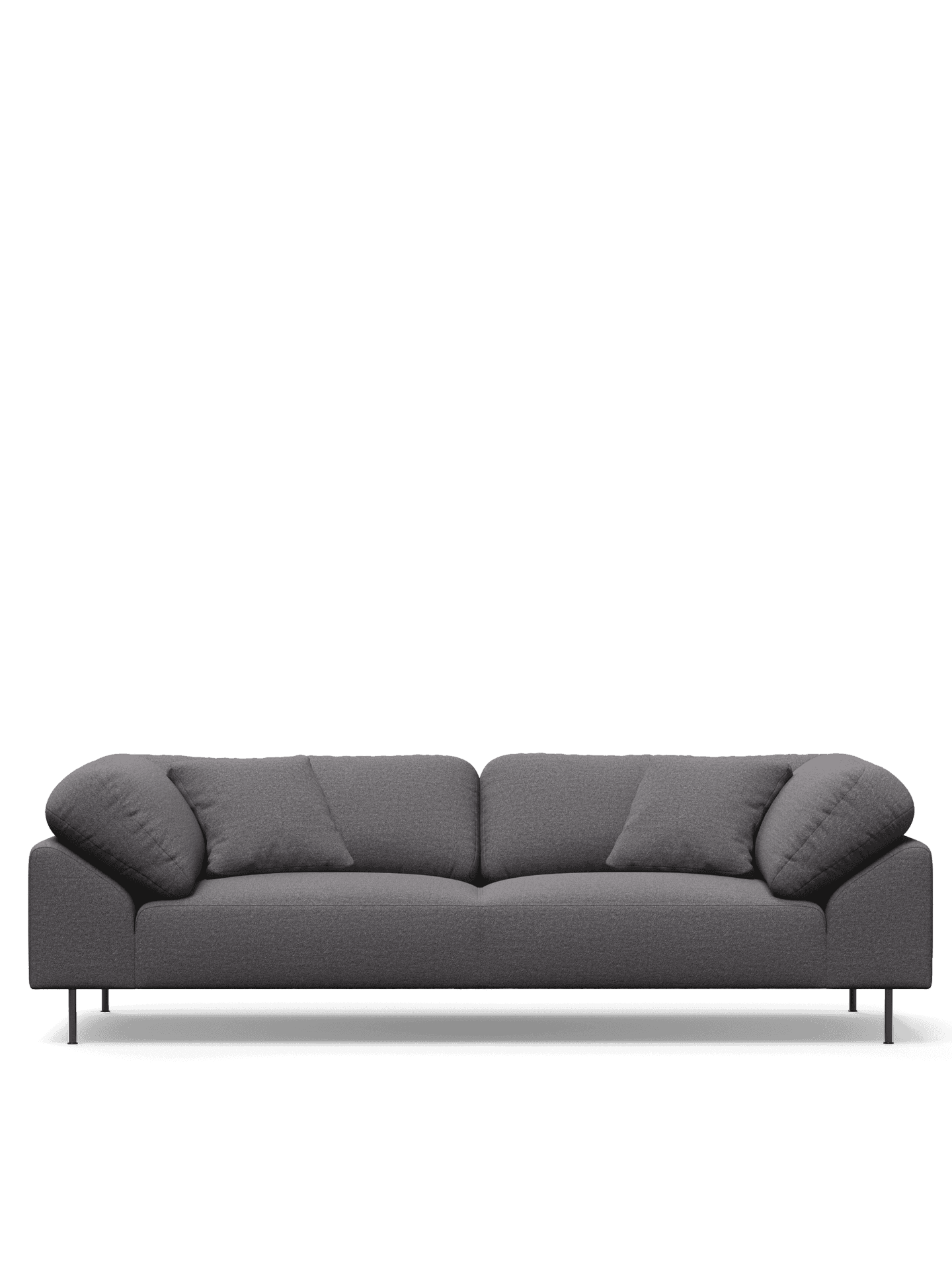 WOUD Collar 2.5-seater - Brown bouclé