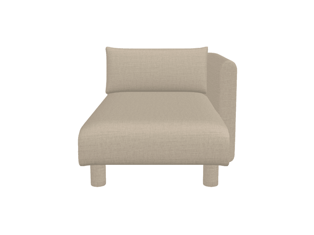 Ferm Living Dase Sofa Chaise Longue Right - Hot Madison - Sand — фото 2