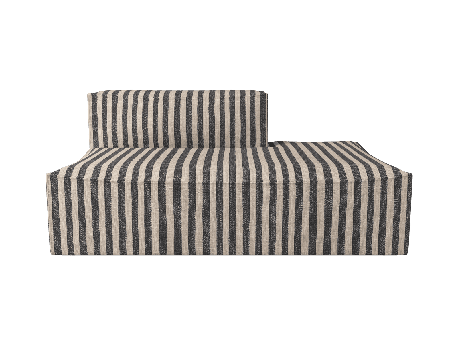 Ferm Living Catena Sofa Open End Right L301 - Louisiana - Sand/Black