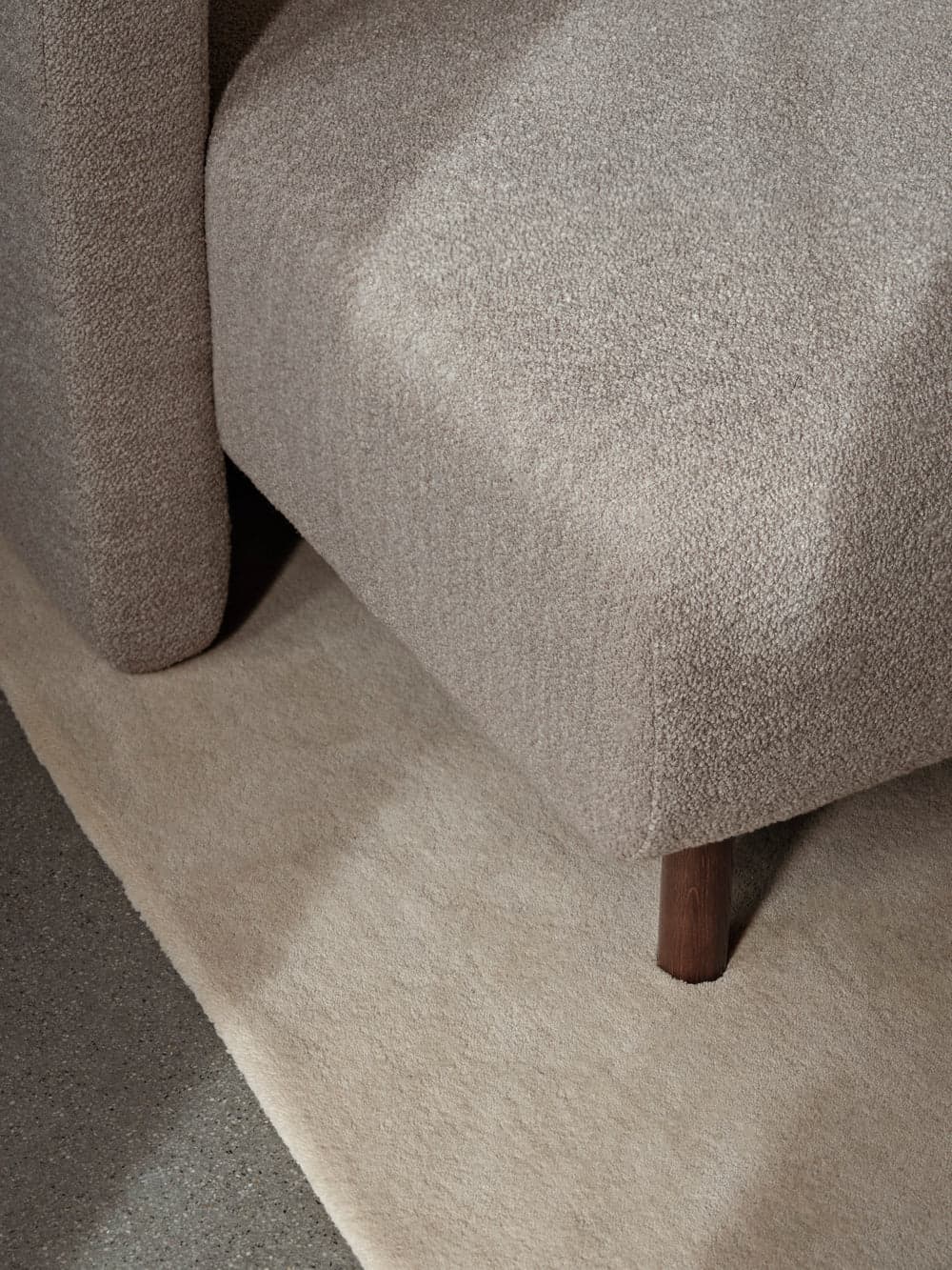 Ferm Living Dase Sofa Chaise Longue Left - Soft Bouclé - Natural — фото 5