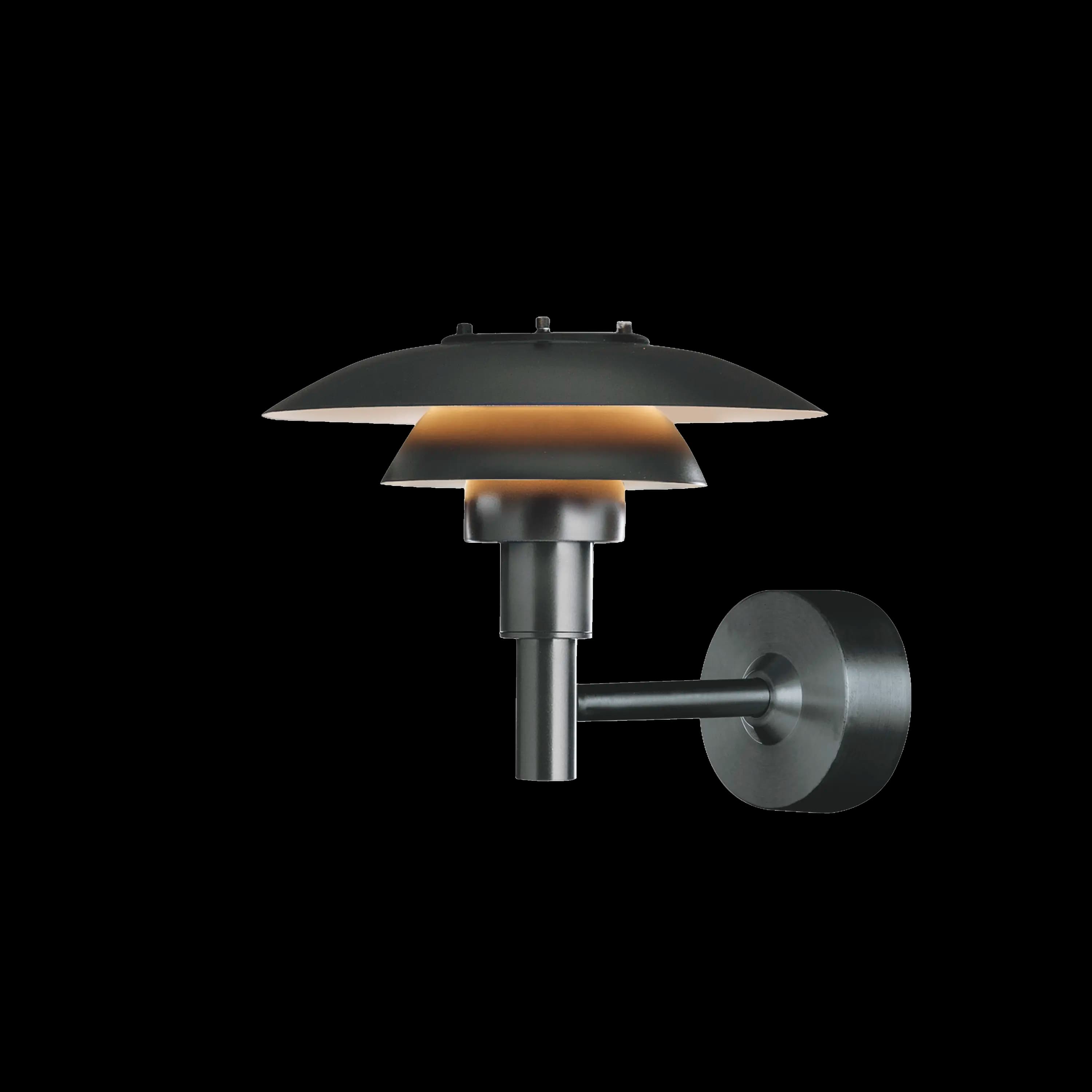 Louis Poulsen PH 3-2½ Outdoor Wall Lamp Black