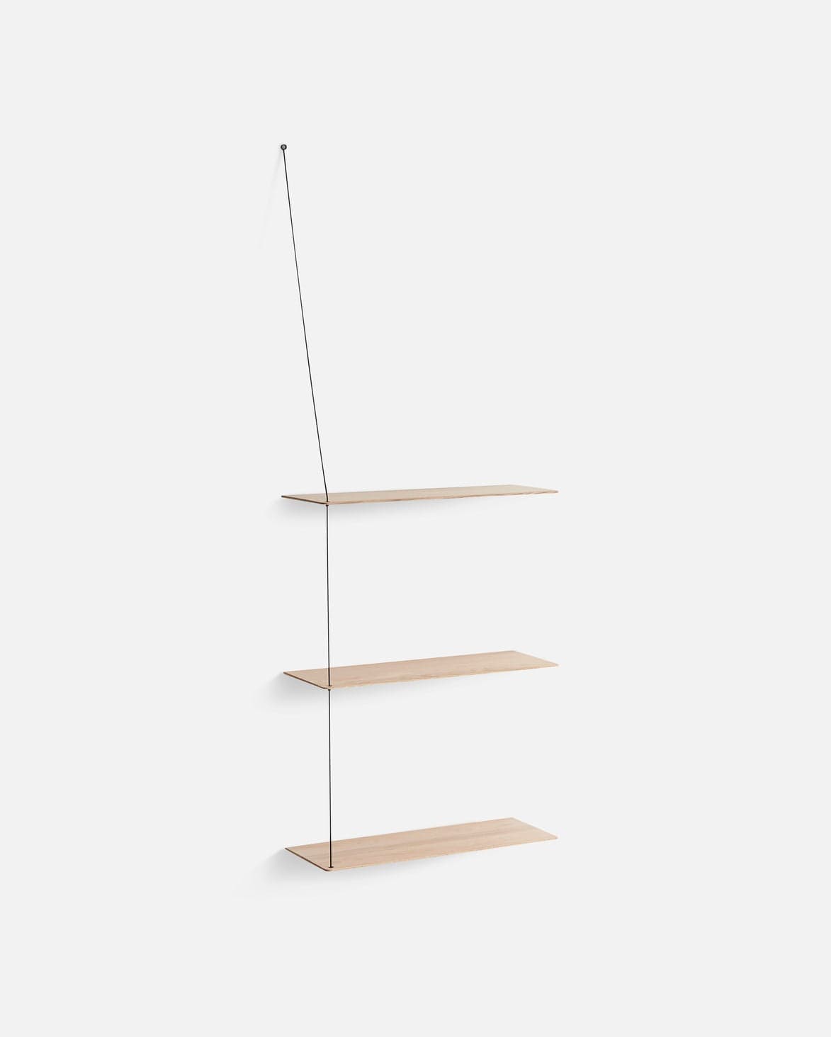 WOUD Stedge shelf (60 cm) - White pigmented oak (3 shelves) — фото 4
