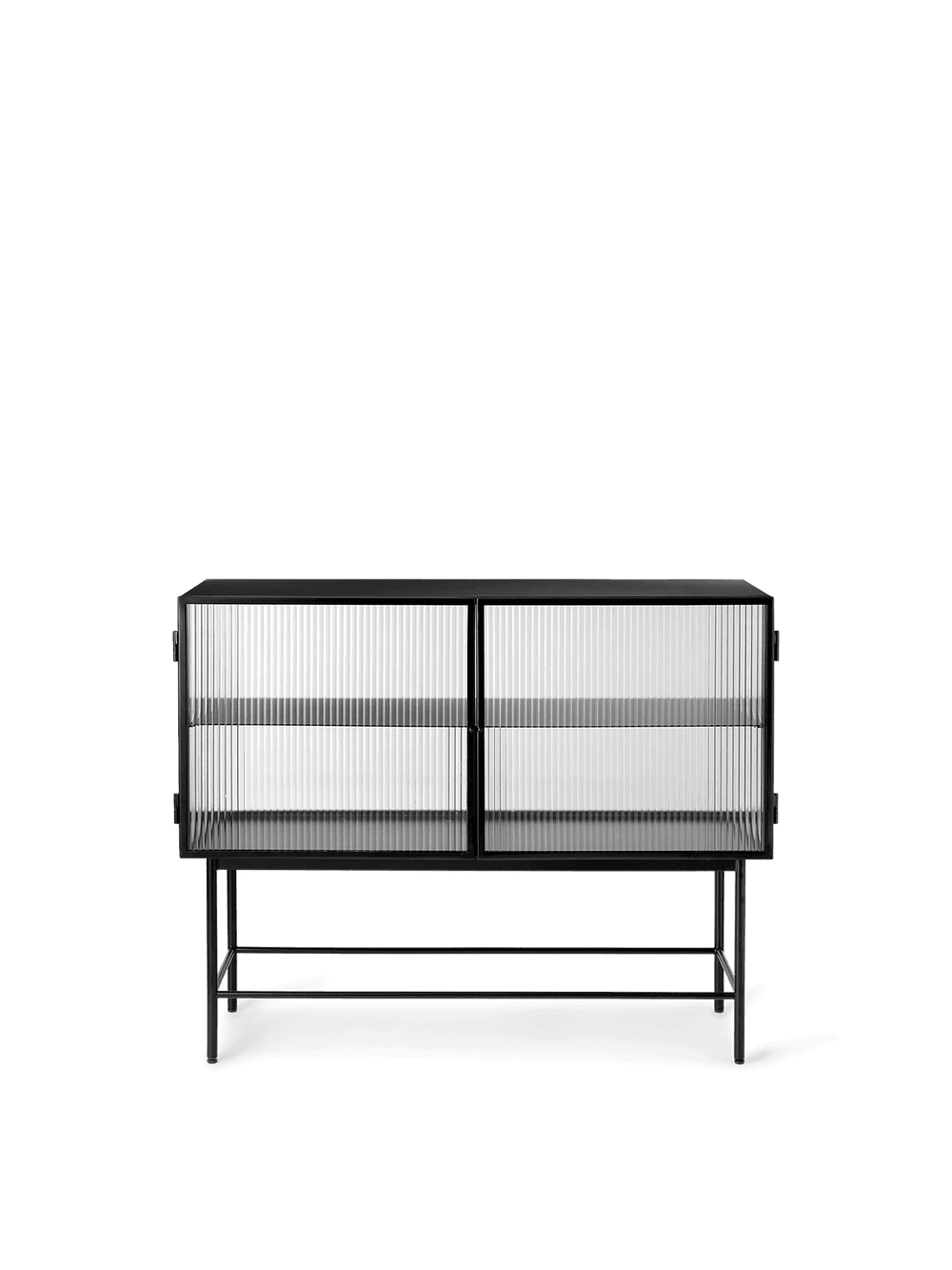 Ferm Living Haze Sideboard - Reeded Glass - Black — фото 2