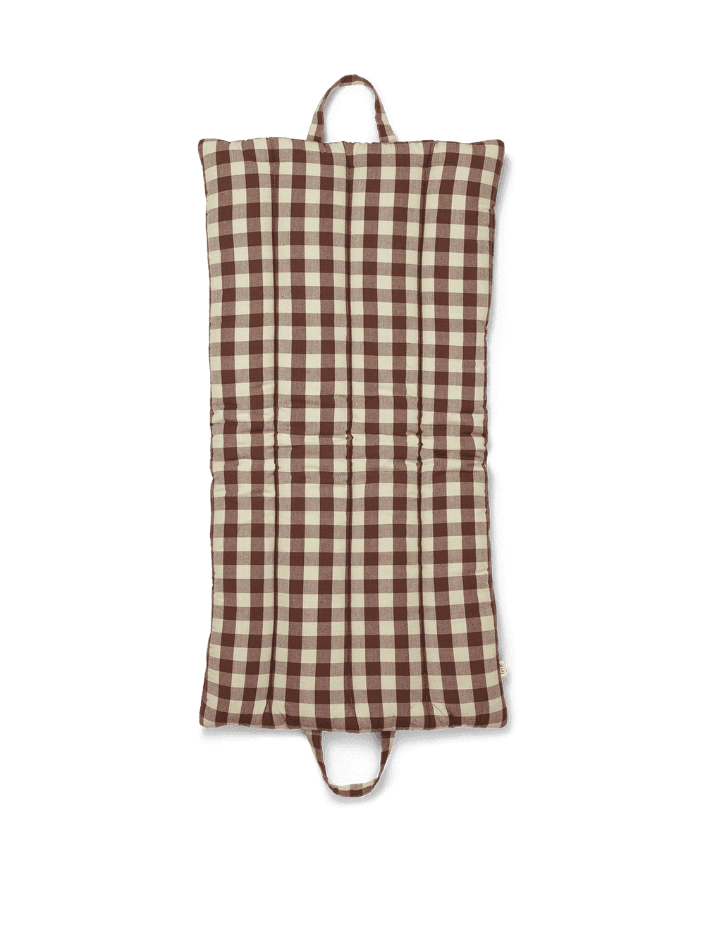 Ferm Living Bothy Check Folding Mat - Cinnamon/Grey Green — фото 2