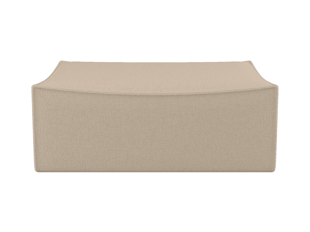 Ferm Living Catena Pouf Rectangular L501 - Rich Linen - Natural — фото 2
