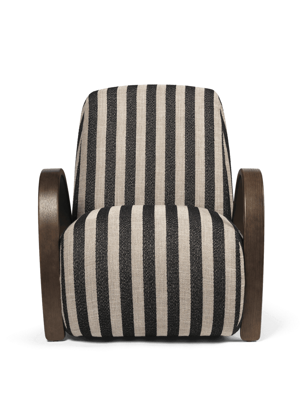 Ferm Living Buur Lounge Chair - Louisiana - Sand/Black — фото 5