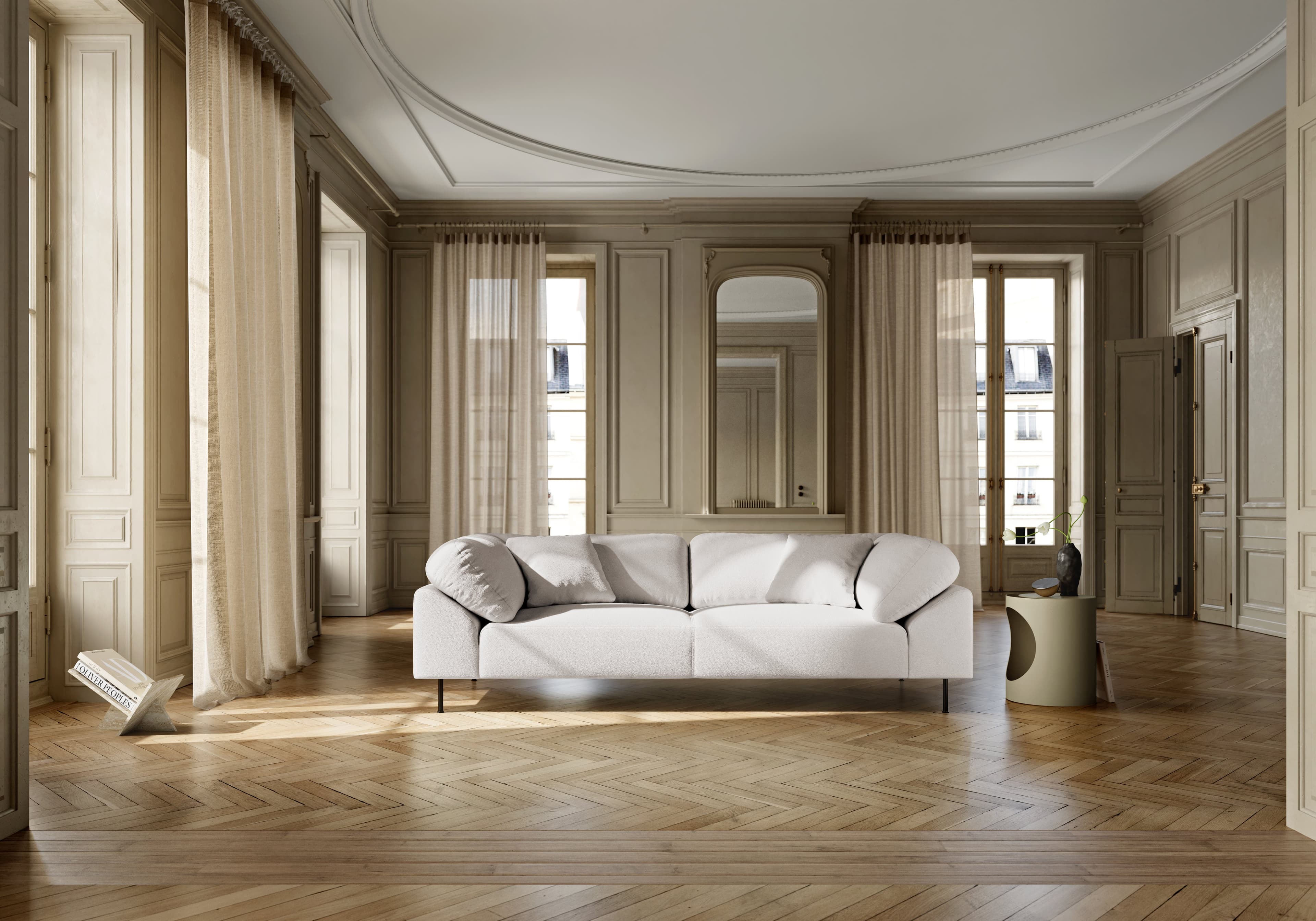 WOUD Collar 2.5-seater - Natural bouclé — фото 5