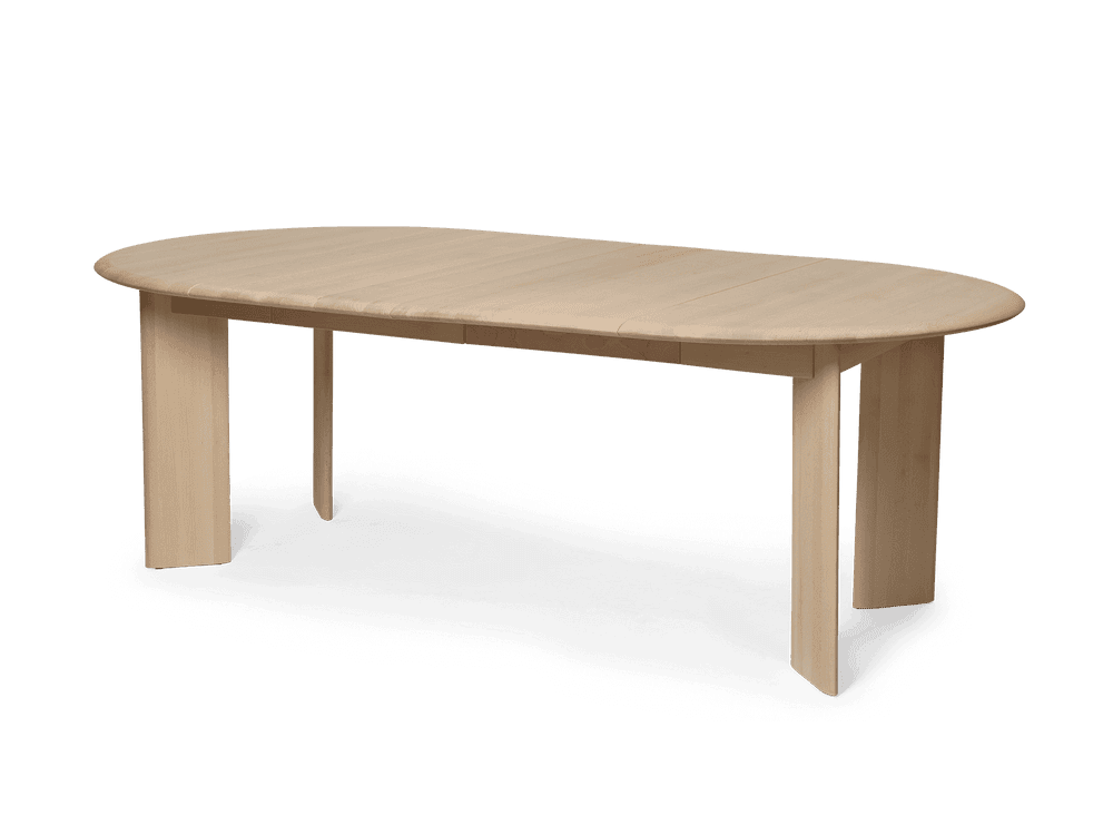 Ferm Living Bevel Table - Extendable x 2 - White Oiled Beech — фото 5