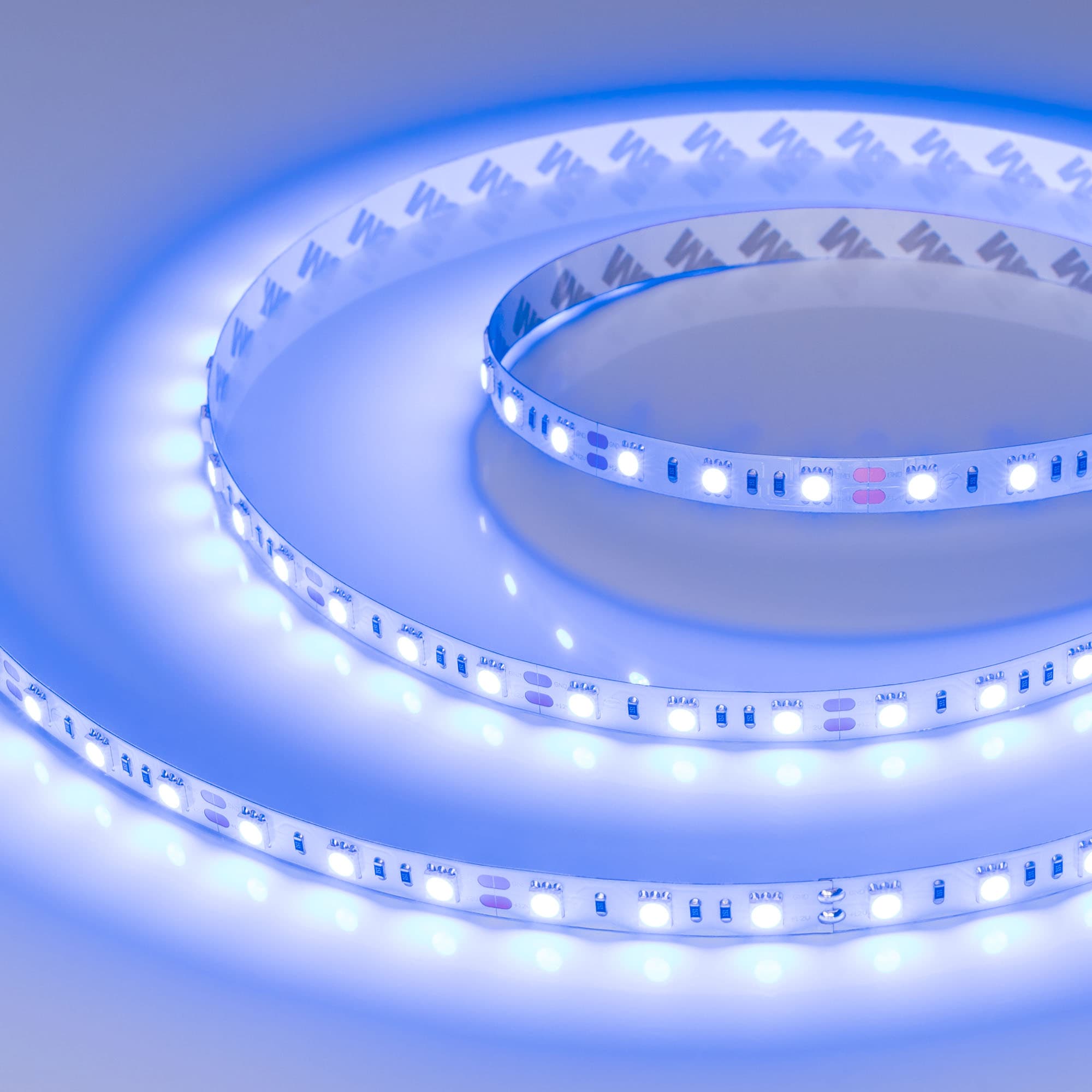 Светодиодная лента RT-B60-10mm 12V Blue (14.4 W/m, IP20, 5060, 5m) (Arlight, Открытый) 012336(2) — фото 3