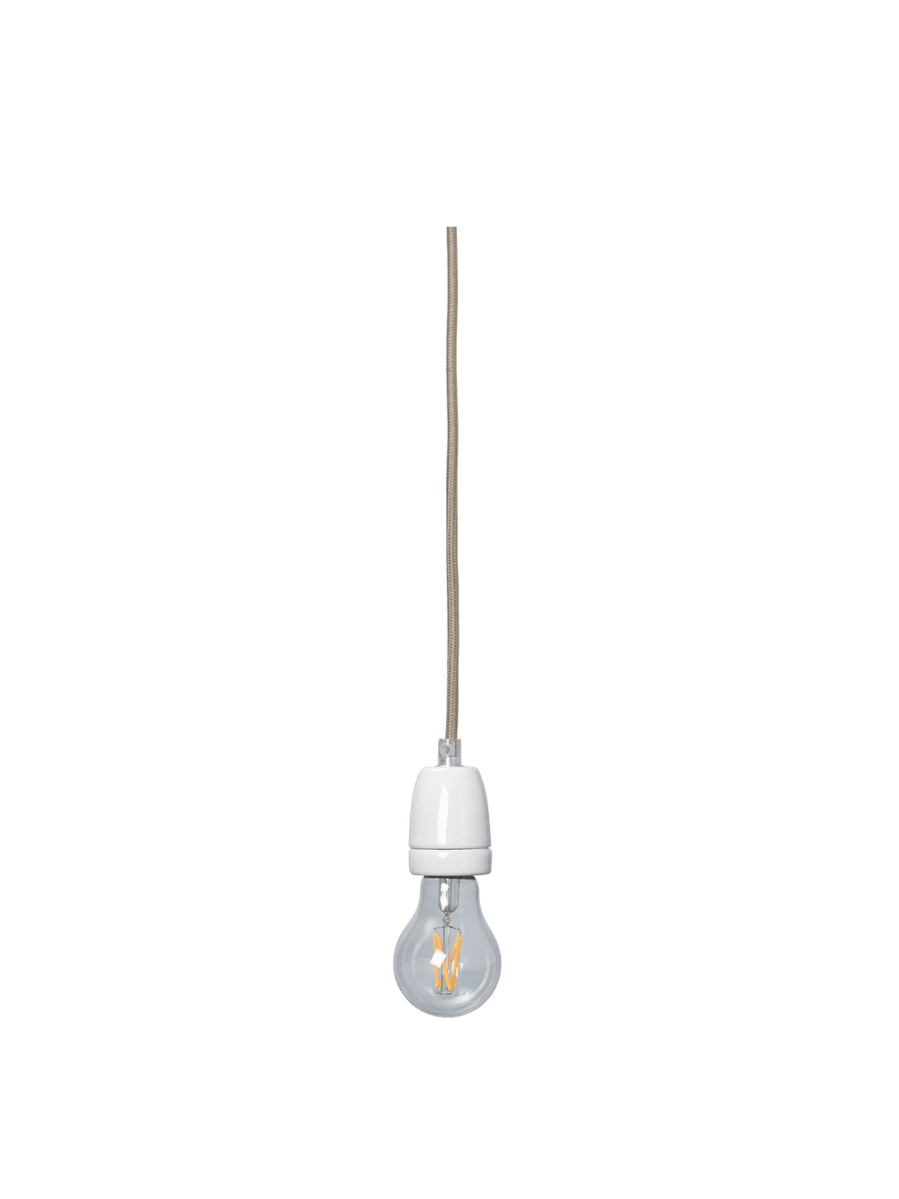 Ferm Living Fabric Cord Set Ceramic Socket 4m - Pendant - Dark Cashmere — фото 2