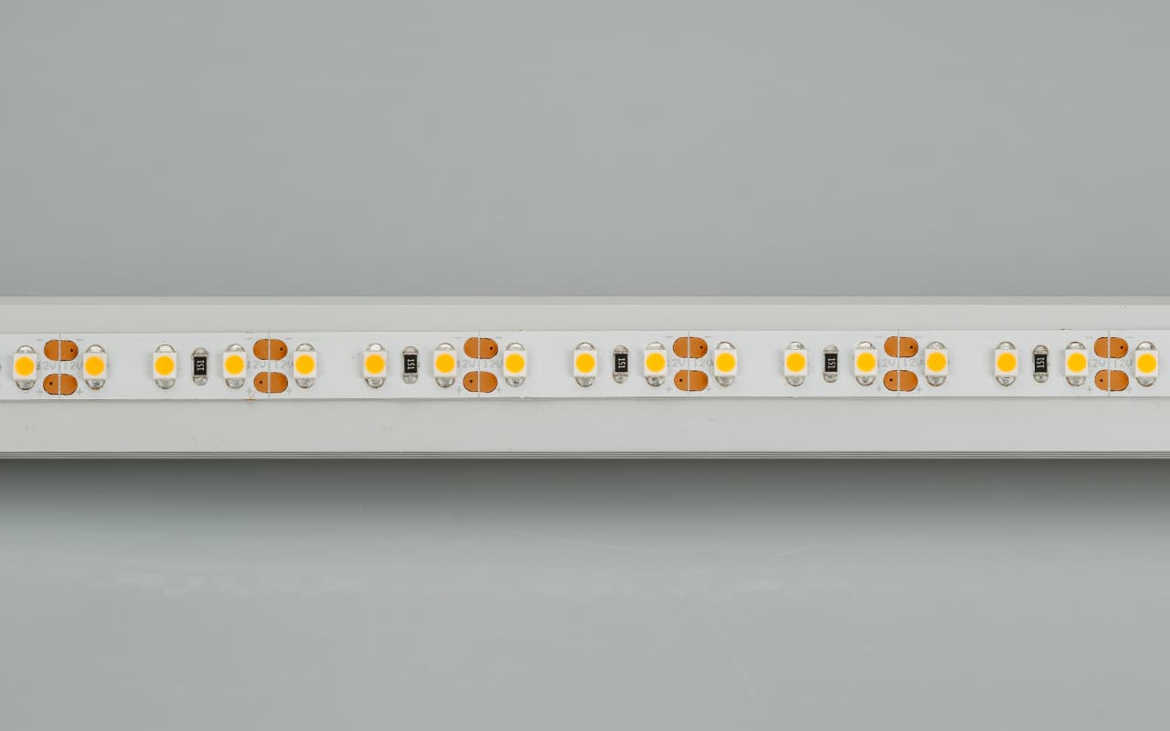 Светодиодная лента RT 2-5000 12V Warm2700 2x (3528, 600 LED, LUX) (Arlight, 9.6 Вт/м, IP20) 012335(B) — фото 5