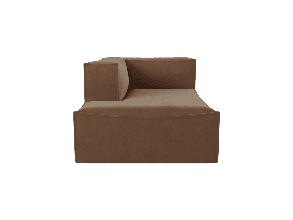 Ferm Living Catena Sofa Chaise Longue Left L600 - Rich Velvet - Soft Brown — фото 2