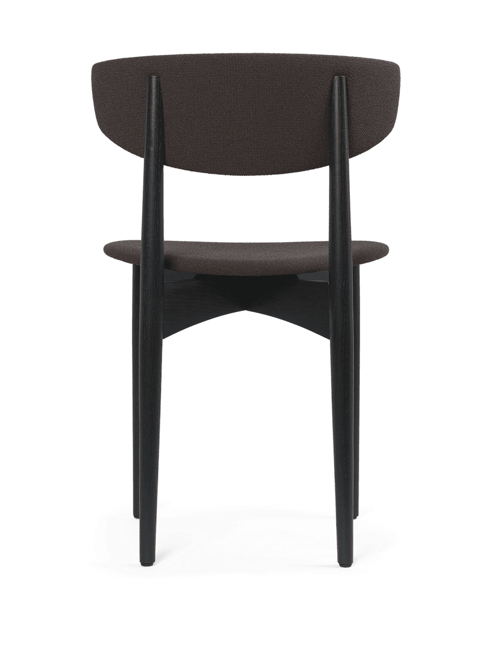 Ferm Living Herman Dining Chair - Upholstered - Grain - Black Ash/Chocolate — фото 4