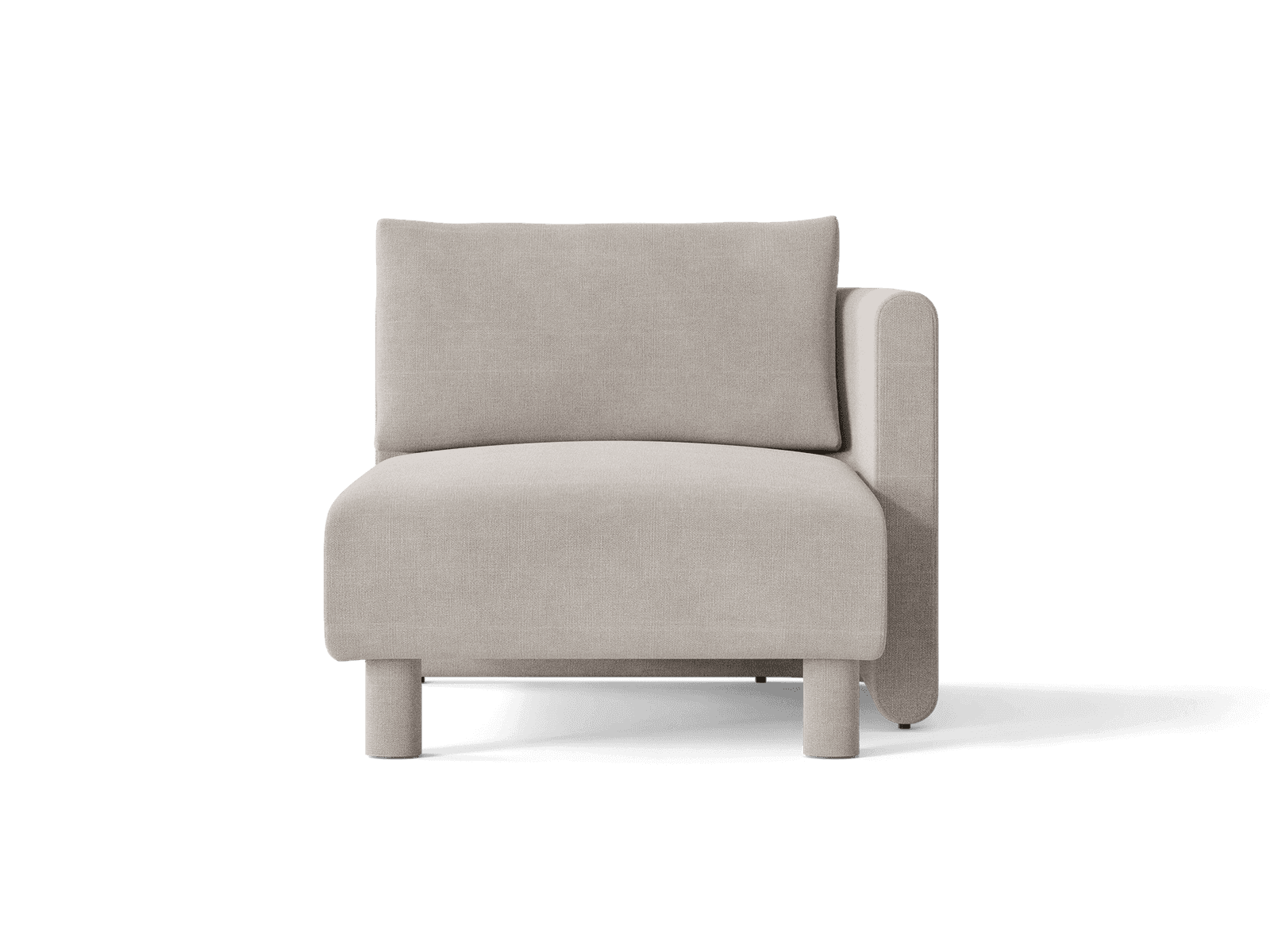 Ferm Living Dase Sofa Chaise Longue Right - Cotton Linen - Natural