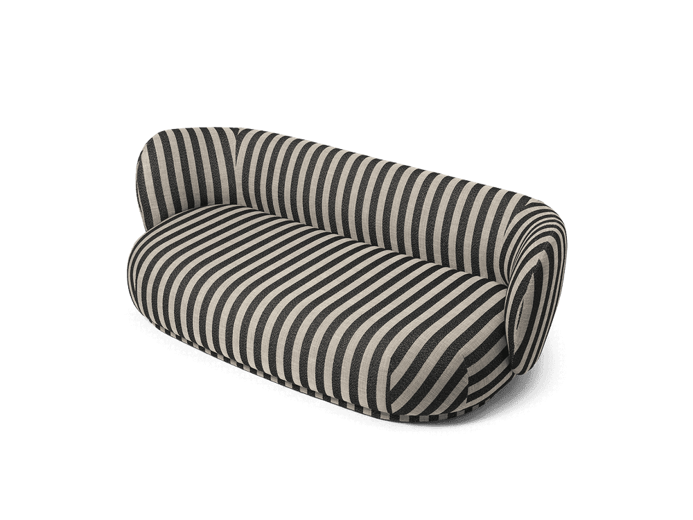 Ferm Living Rico Lounger Sofa - Louisiana - Sand/Black — фото 2