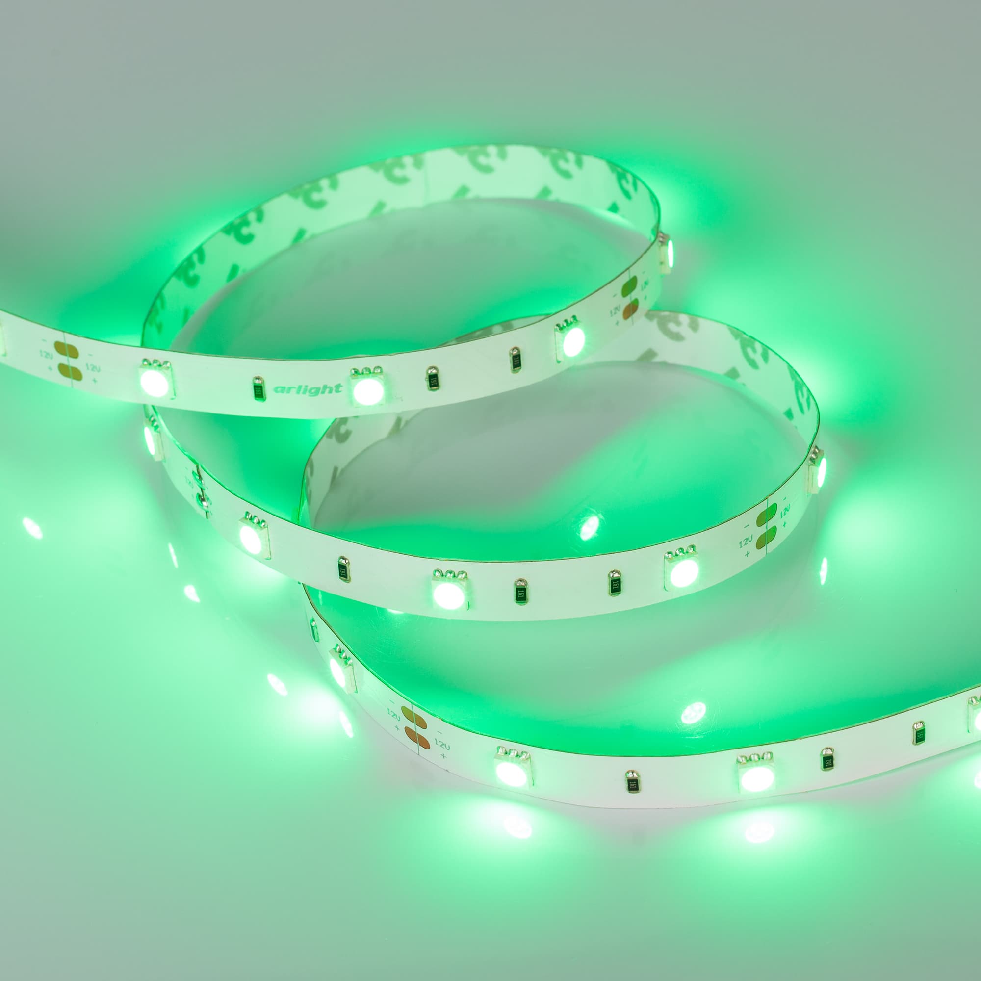 Светодиодная лента RT 2-5000 12V Green (5060, 150 LED, LUX) (Arlight, 7.2 Вт/м, IP20) 010593 — фото 3