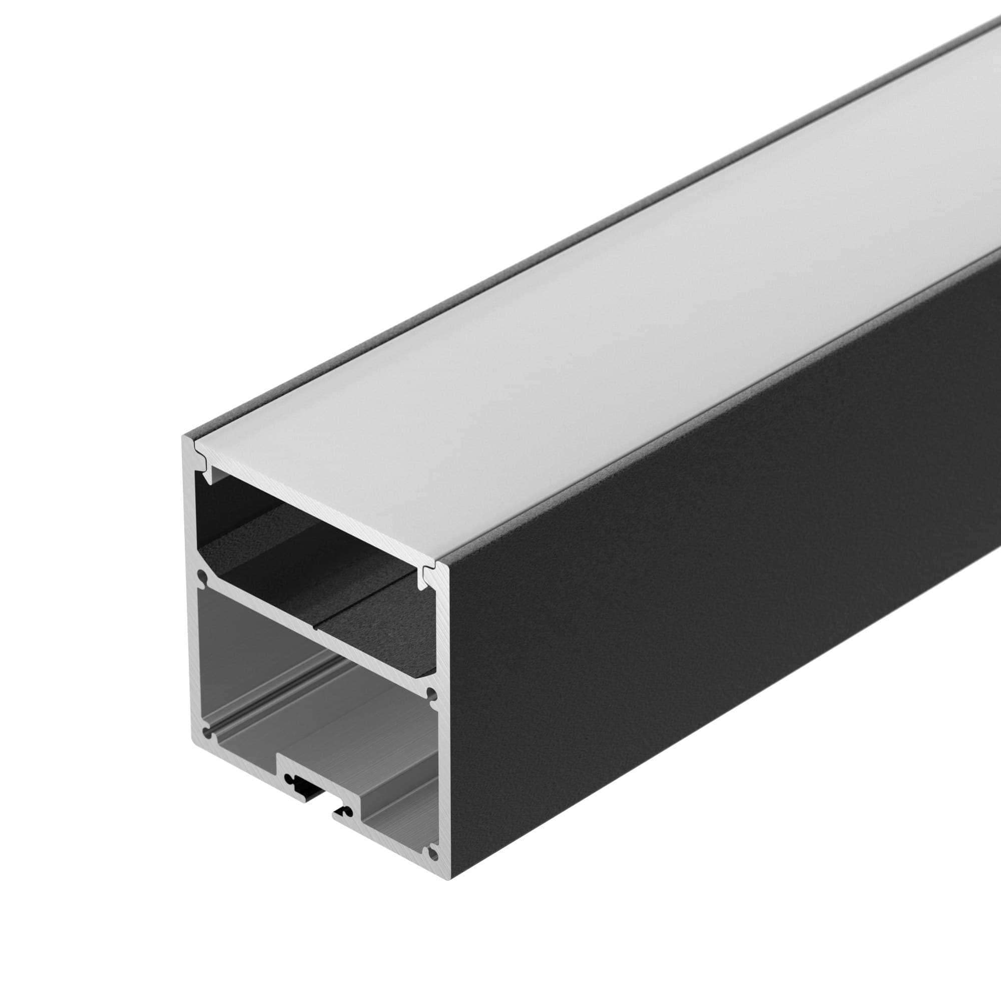 Профиль с экраном SL-LINE-5050-2500 BLACK+OPAL (Arlight, Алюминий) 027990