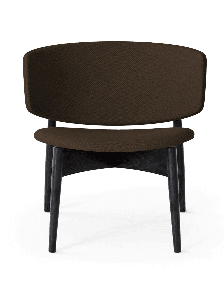 Ferm Living Herman Lounge Chair - Wood - Grain - Black/Chocolate