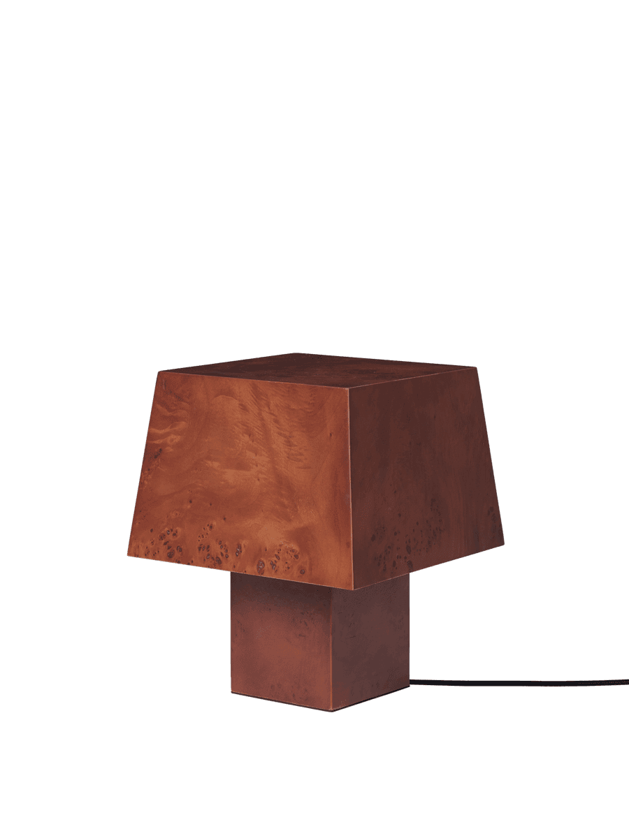 Ferm Living Burl Table Lamp - Dark Stained Burl