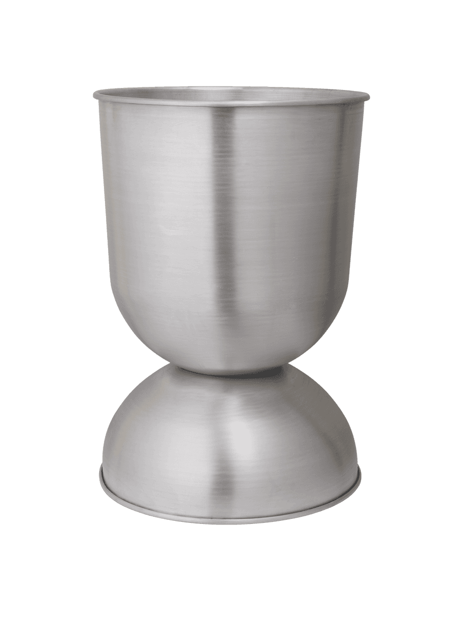 Ferm Living Hourglass Pot - Large - Aluminium