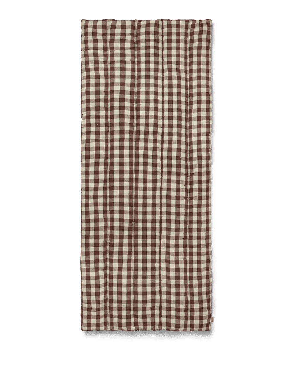 Ferm Living Bothy Check Quilted Mattress - Cinnamon/Grey Green — фото 2