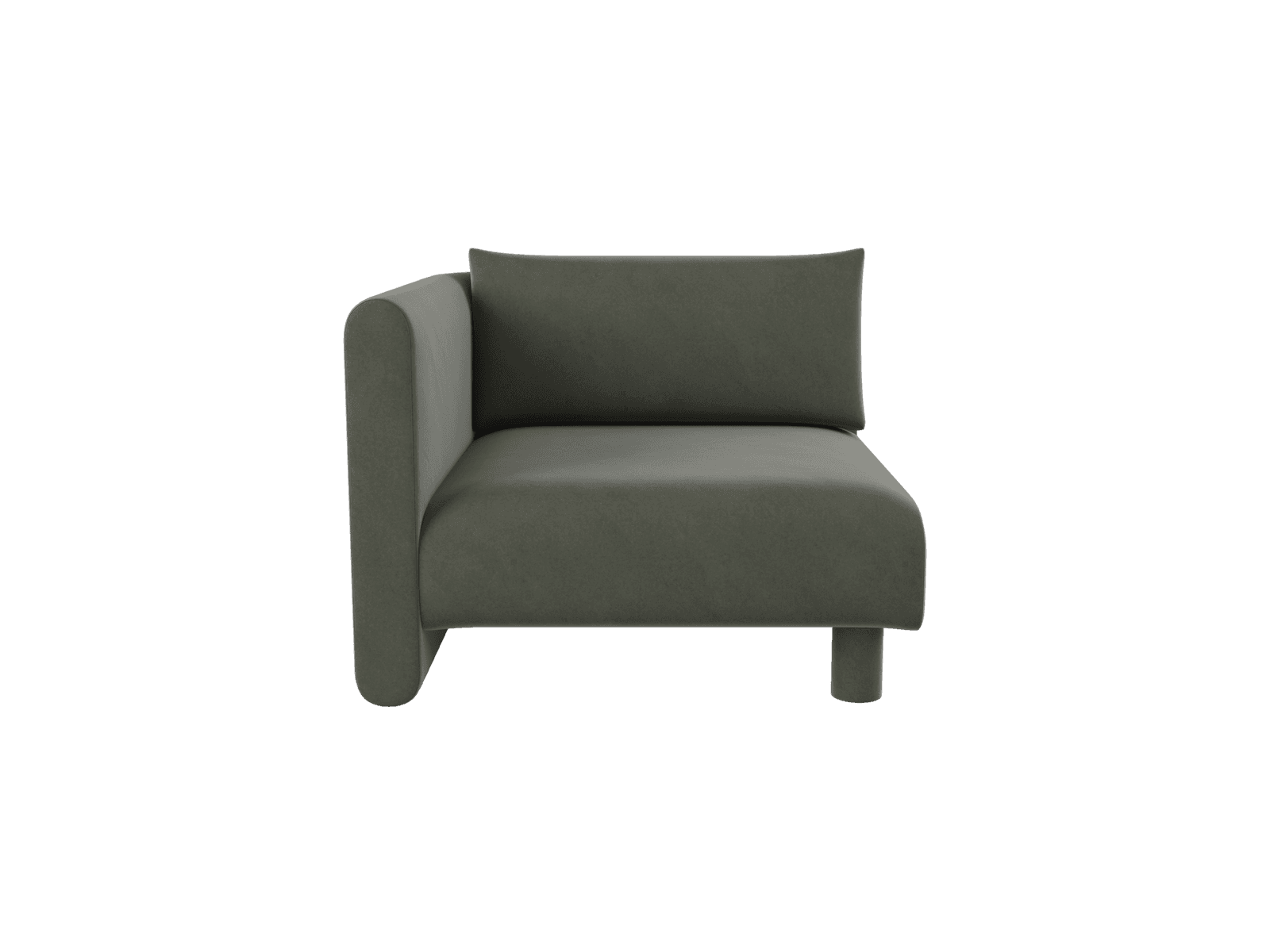 Ferm Living Dase Sofa Armrest Left - Rich Velvet - Pine
