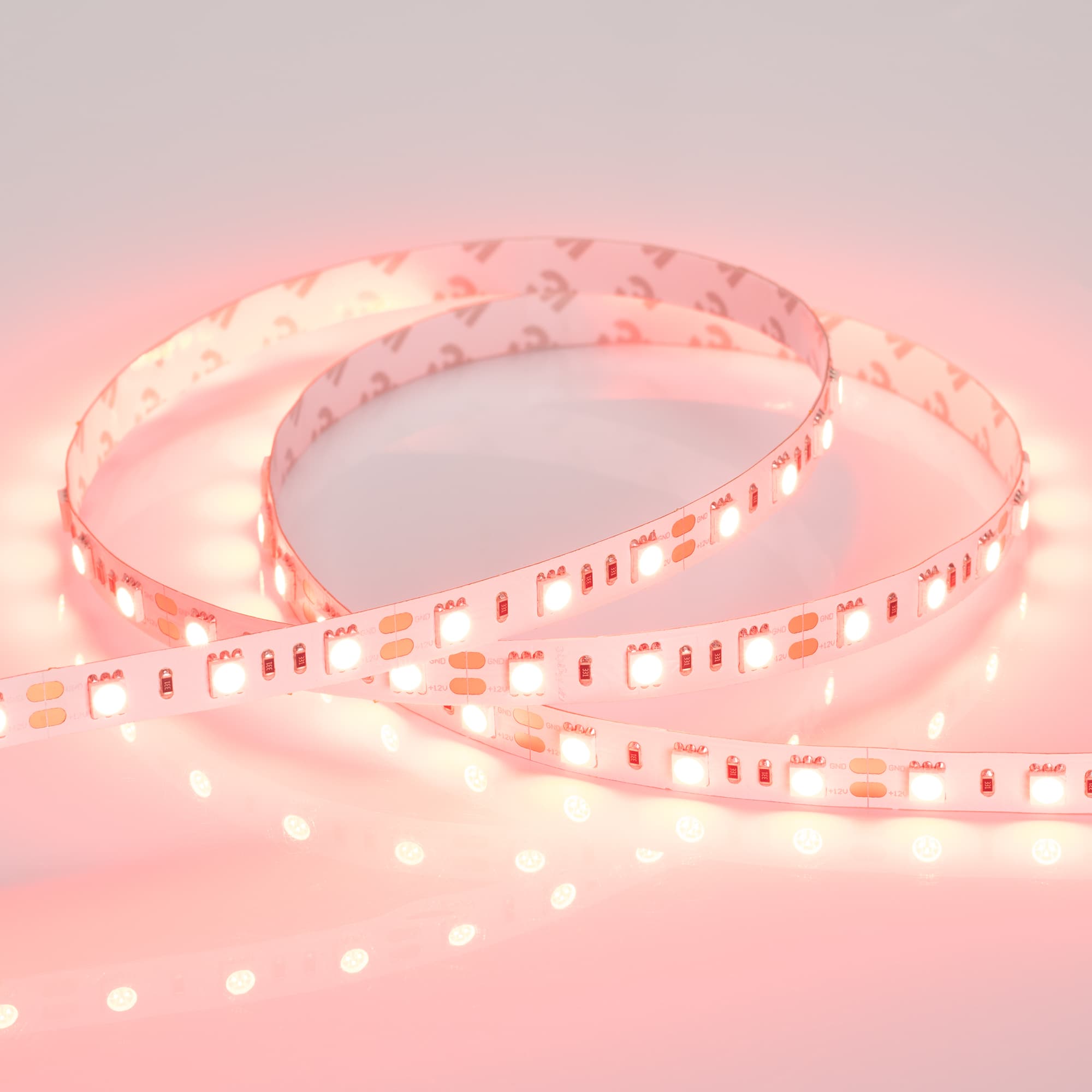 Светодиодная лента RT 2-5000 12V Red 2x (5060, 300 LED, LUX) (Arlight, 14.4 Вт/м, IP20) 012343(1) — фото 3