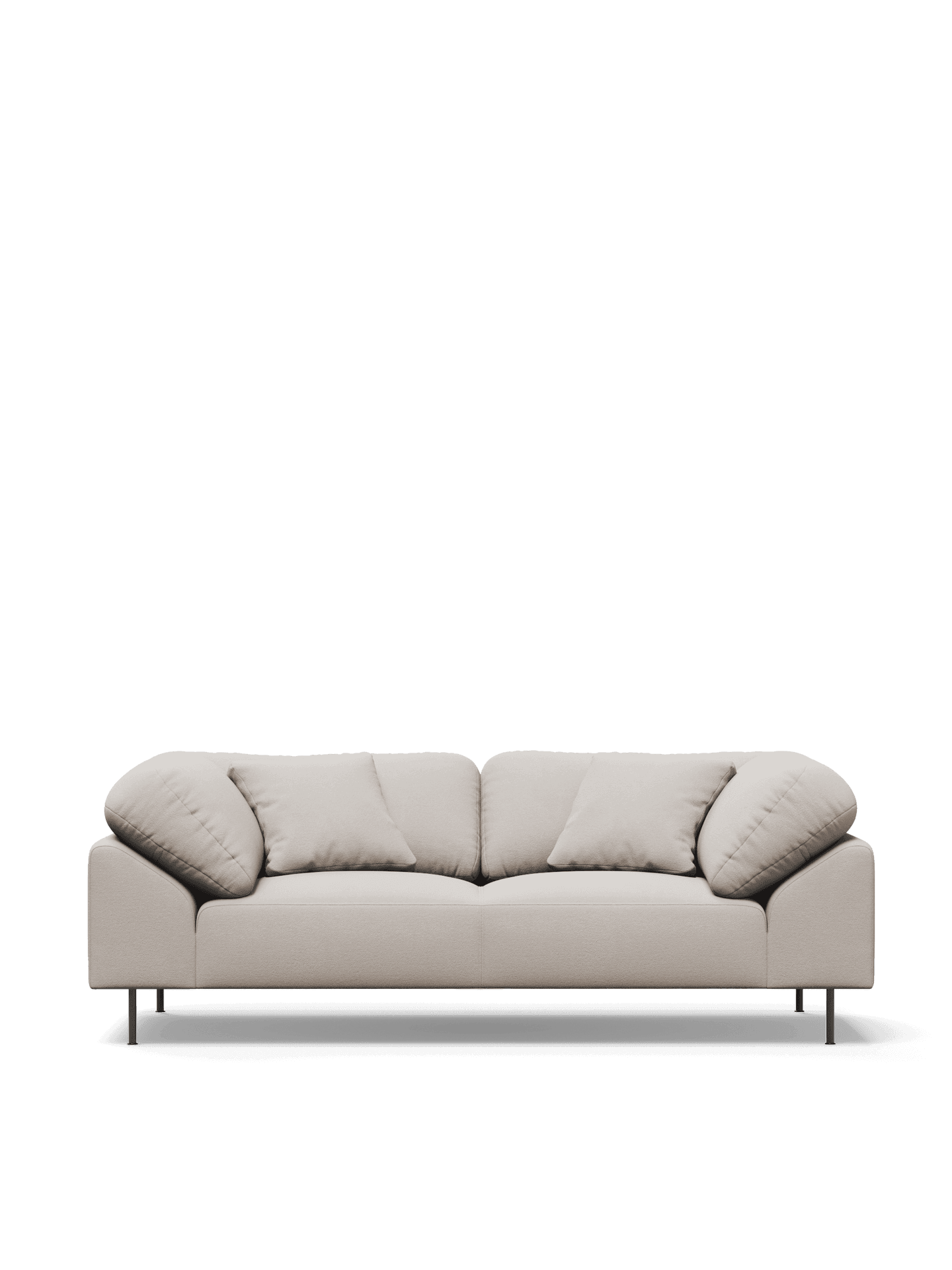 WOUD Collar 2-seater - Natural bouclé