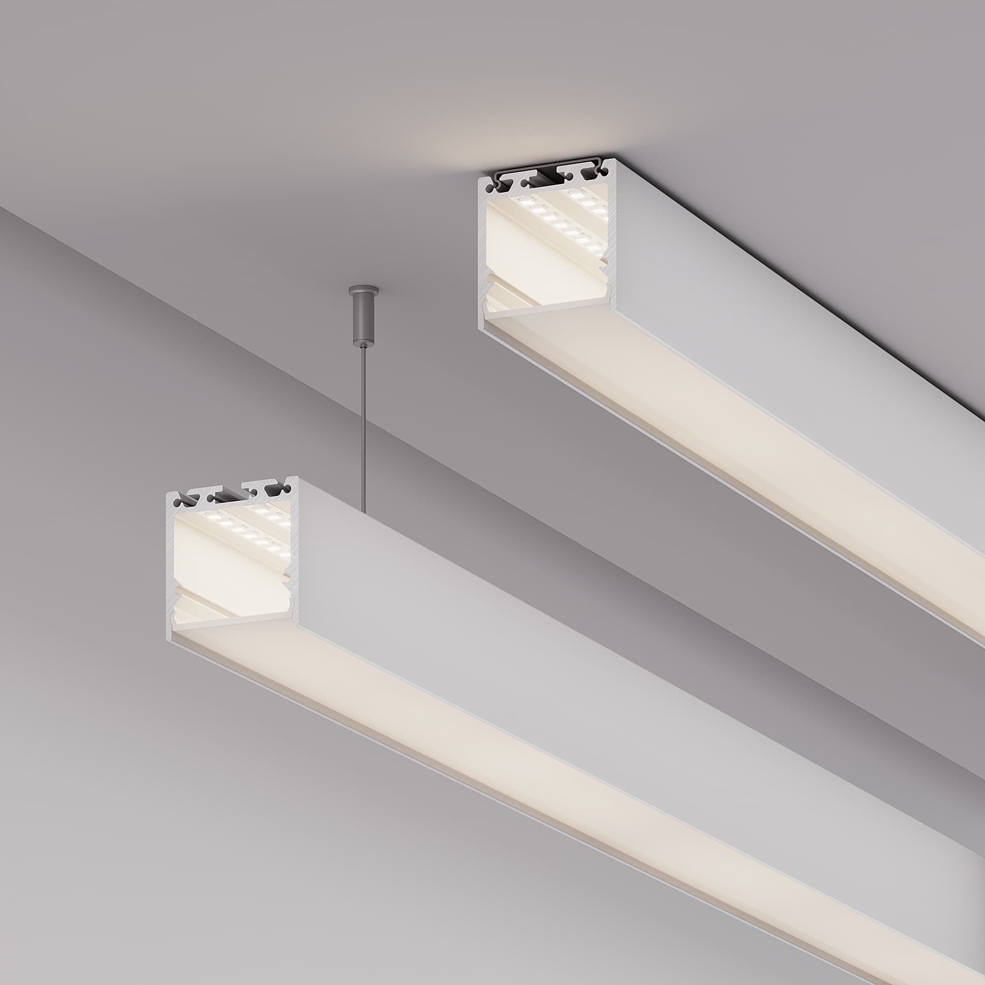 Профиль с экраном SL-LINE-3535-2500 WHITE+OPAL (Arlight, Алюминий) 036302 — фото 4