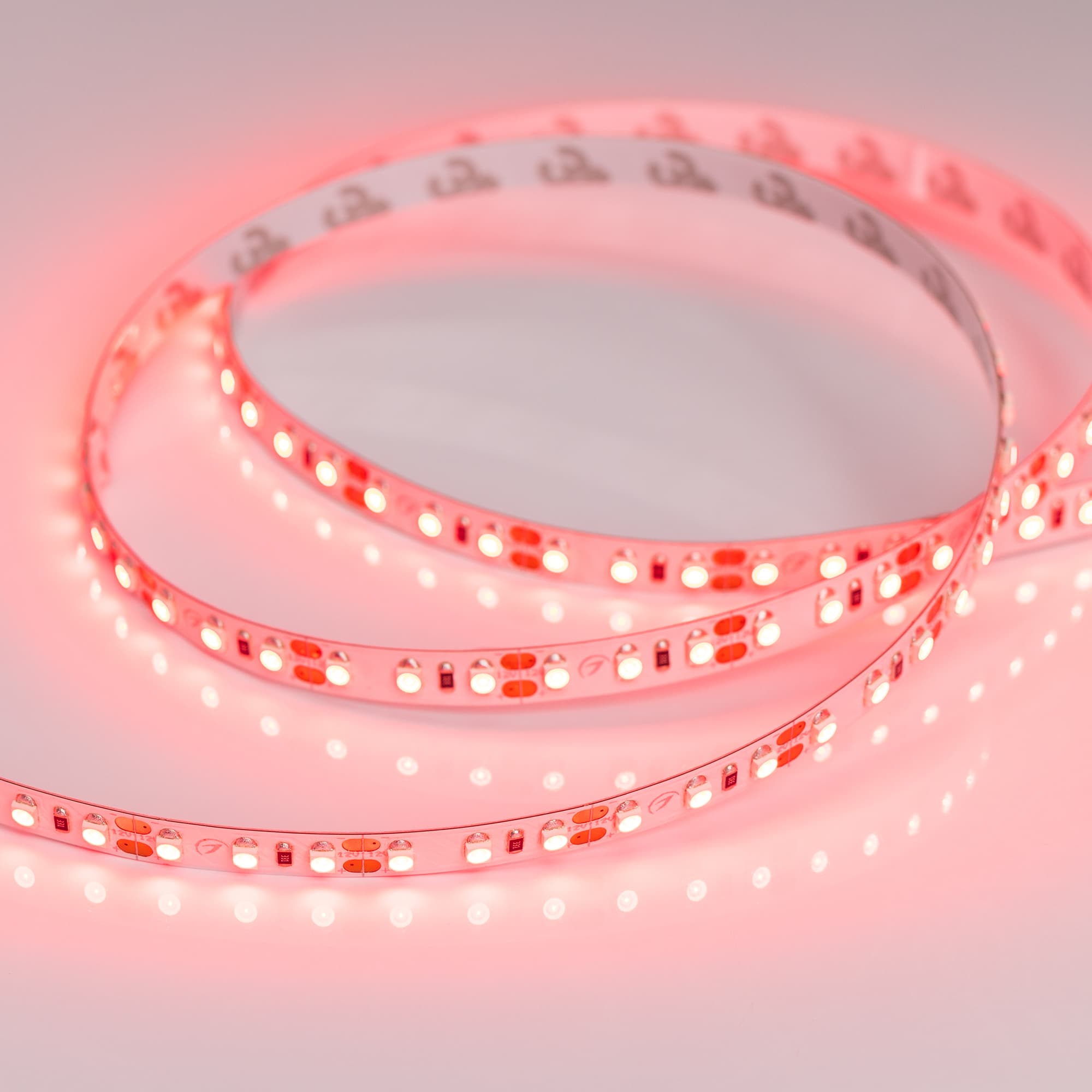 Светодиодная лента RT 2-5000 12V Red 2x (3528, 600 LED, LUX) (Arlight, 9.6 Вт/м, IP20) 012329(B) — фото 3