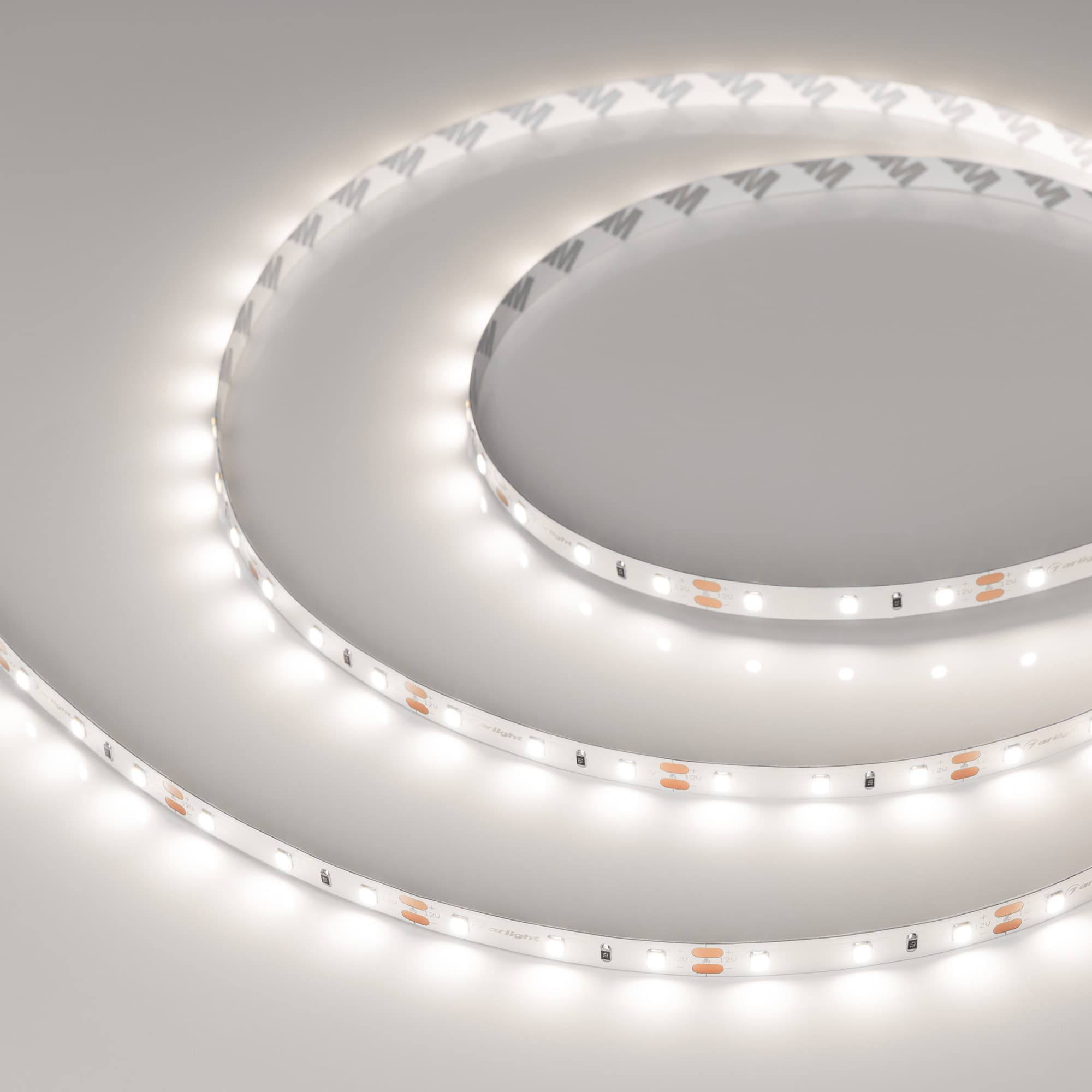 Светодиодная лента RT-A60-8mm 12V Day4000 (2 W/m, IP20, 2835, 50m) (Arlight, -) 048982
