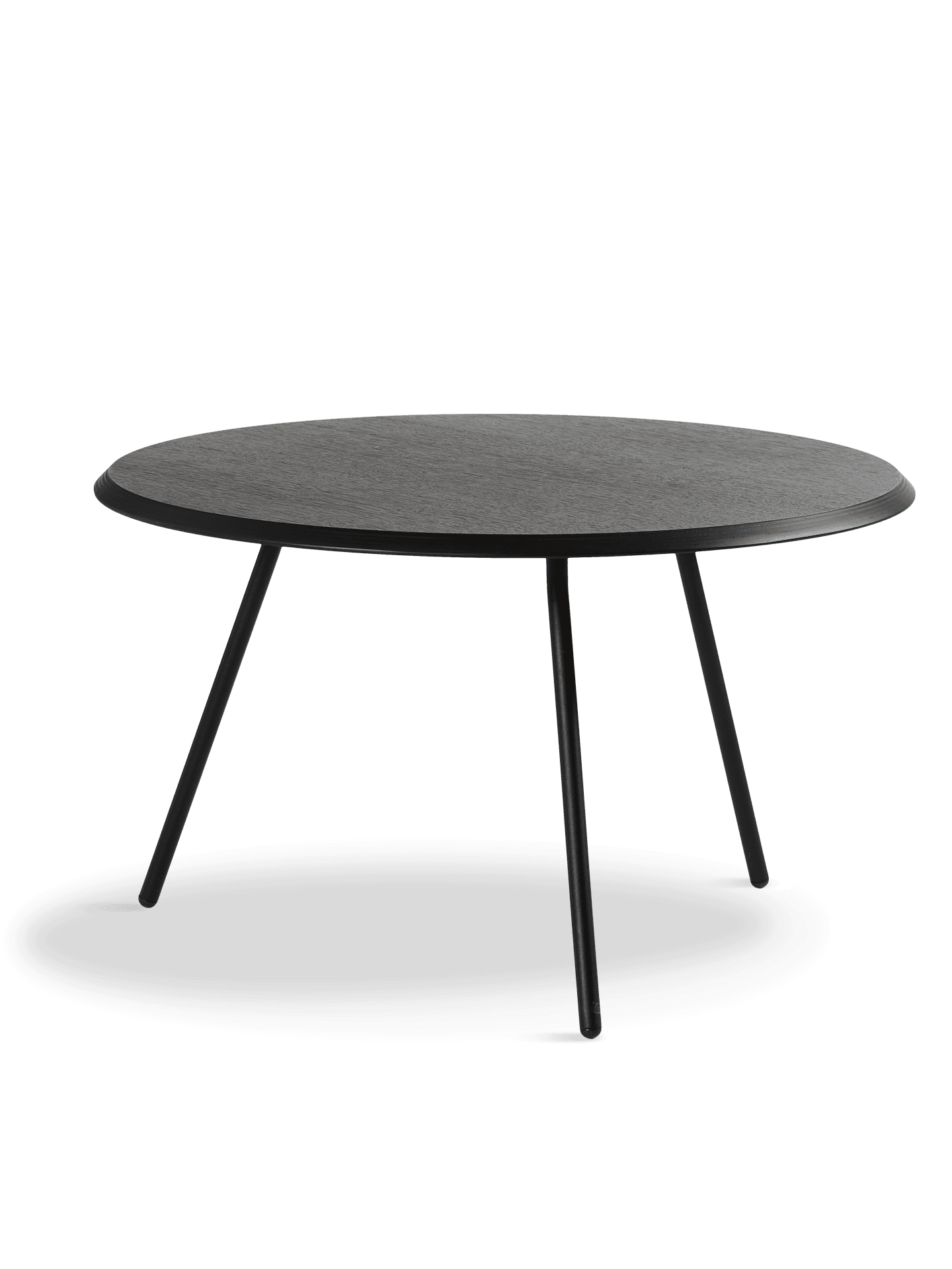 WOUD Soround coffee table - Black ash (Ø75xH44,50)