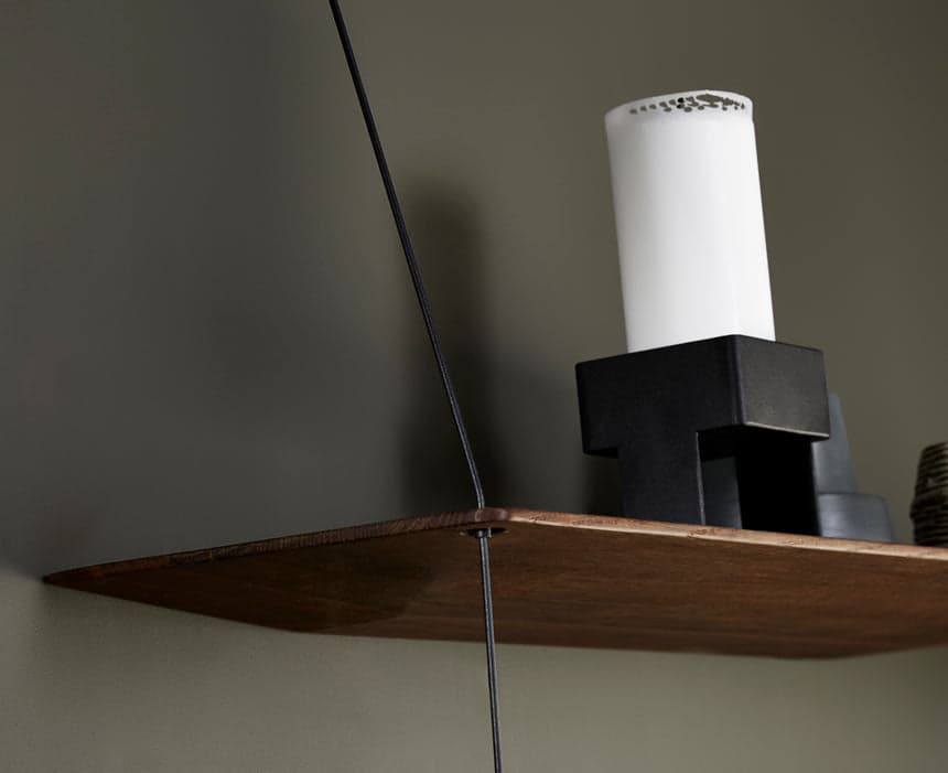 WOUD Stedge shelf (60 cm) - Smoked oak (3 shelves) — фото 3