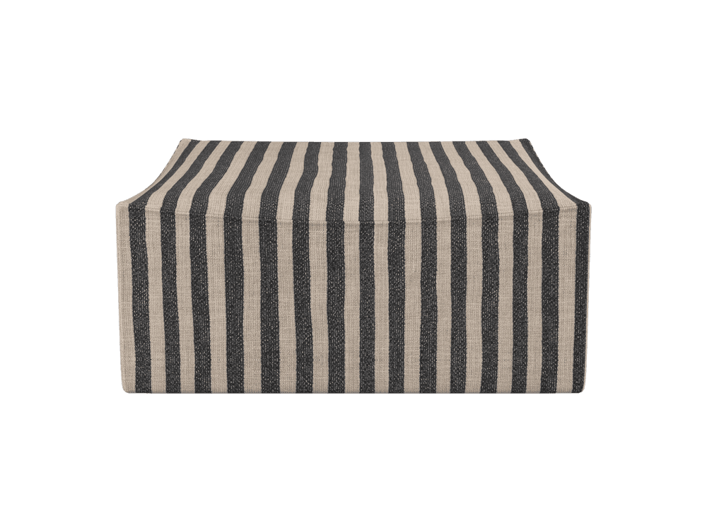 Ferm Living Catena Pouf Square S500 - Louisiana - Sand/Black — фото 2
