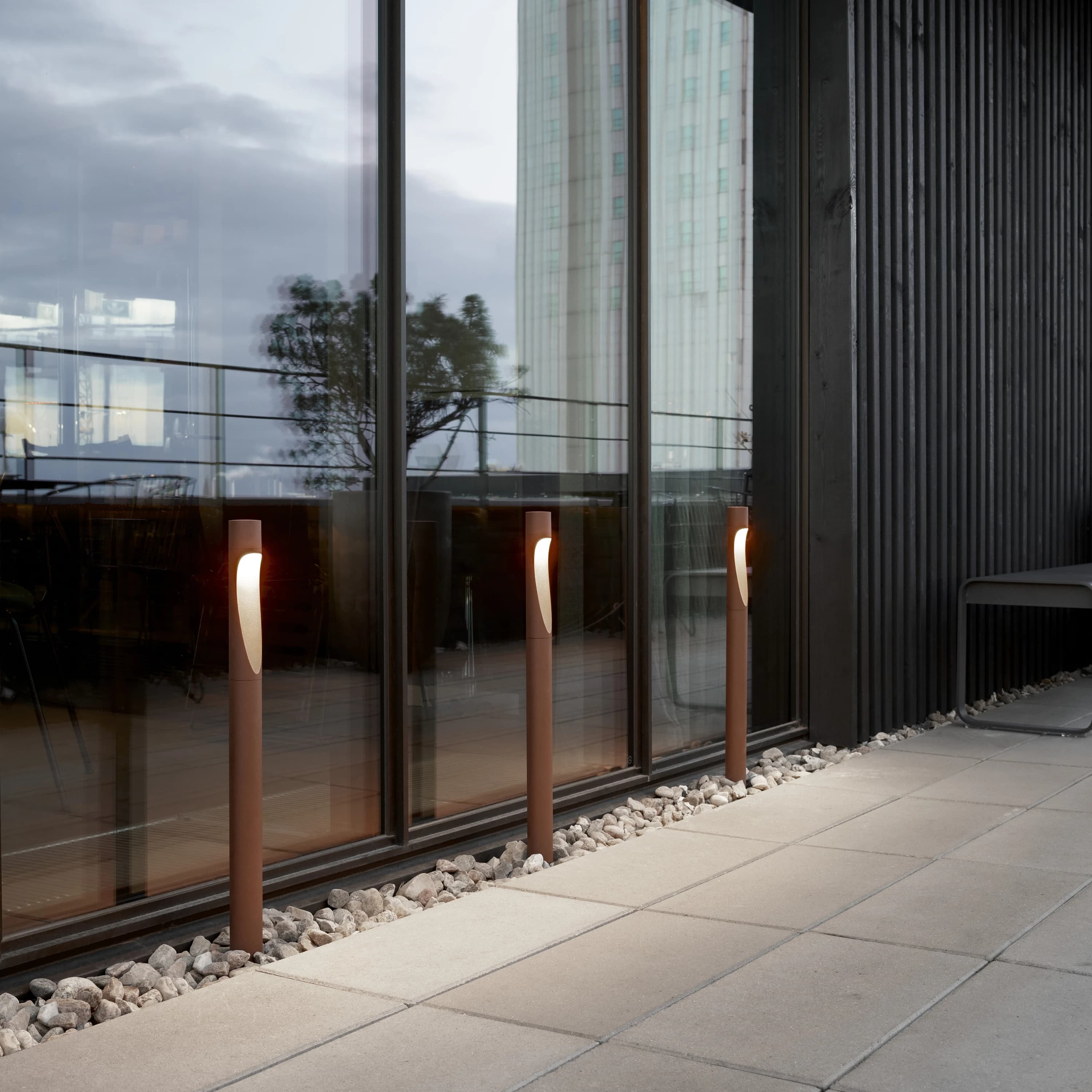 Louis Poulsen Flindt Garden Bollard Corten colour LONG — фото 4