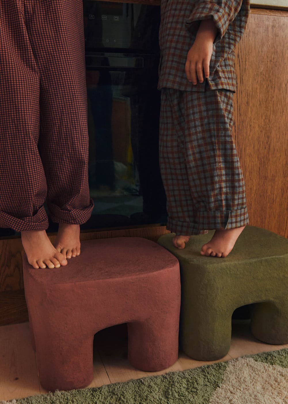 Ferm Living Podo Stool - Khaki — фото 4