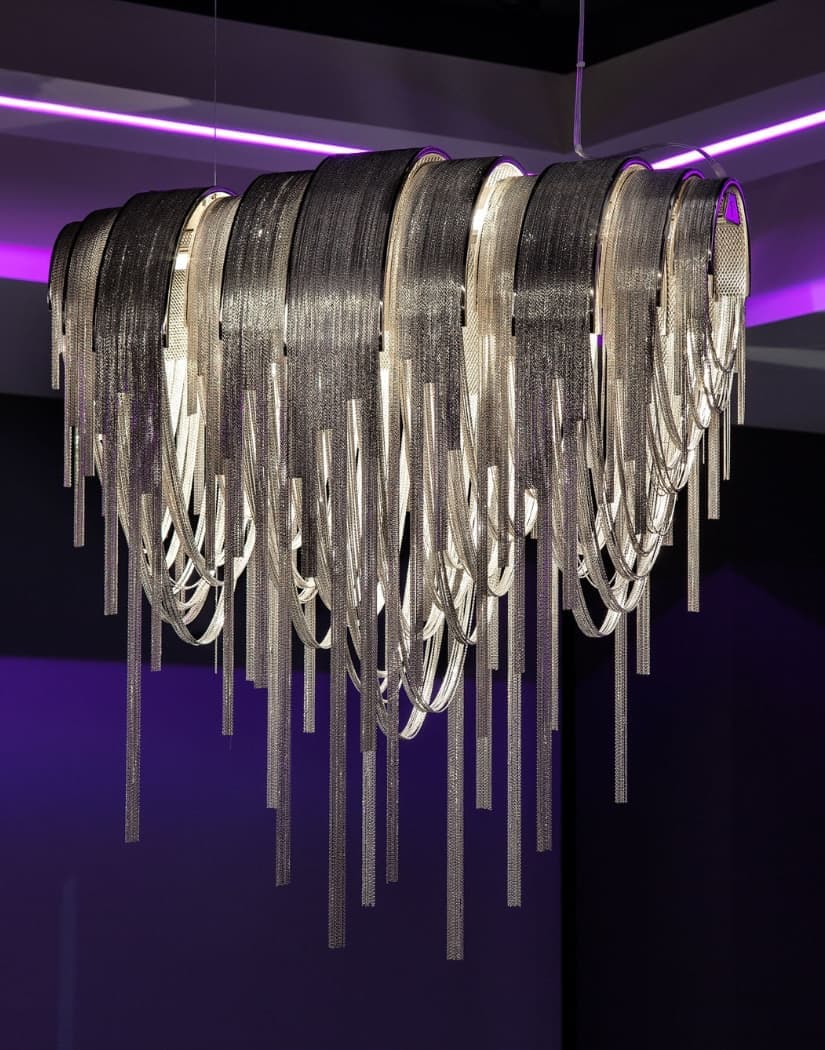 Terzani Volver small linear chandelier