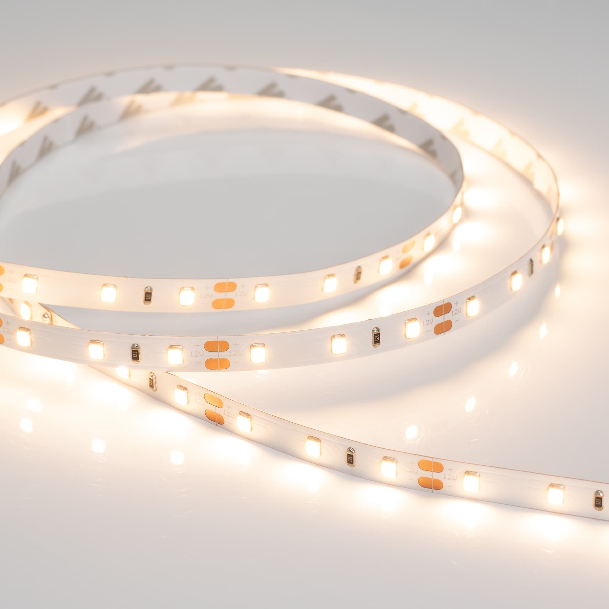 Светодиодная лента RT 2-5000 12V Warm3000 (2835, 300 LED, PRO) (Arlight, 7.2 Вт/м, IP20) 020019(B) — фото 3