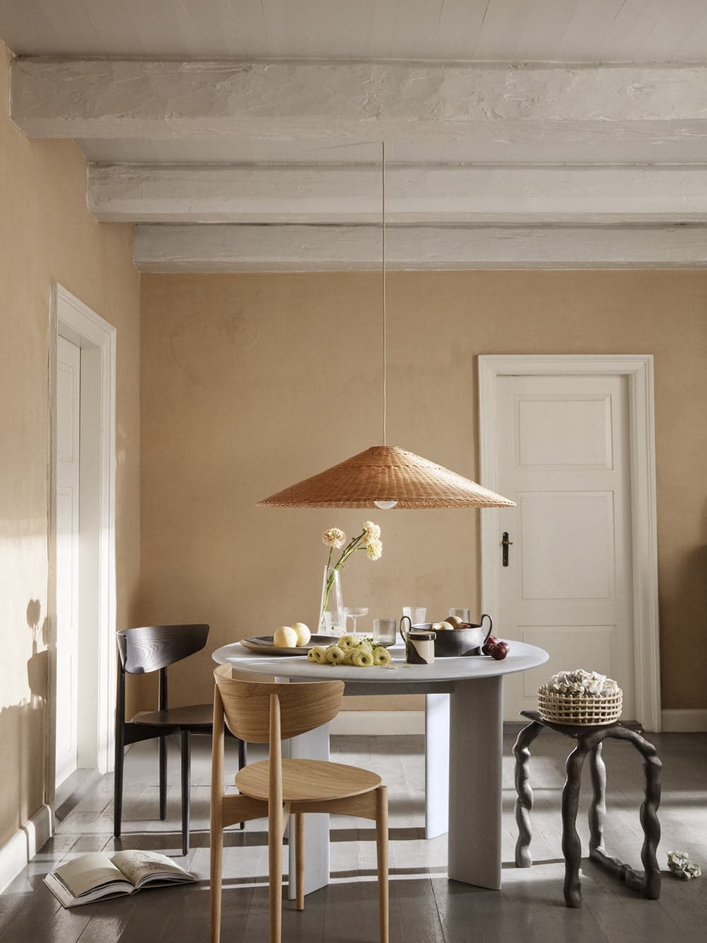 Ferm Living Dou Lampshade - Ø90 - Natural — фото 3